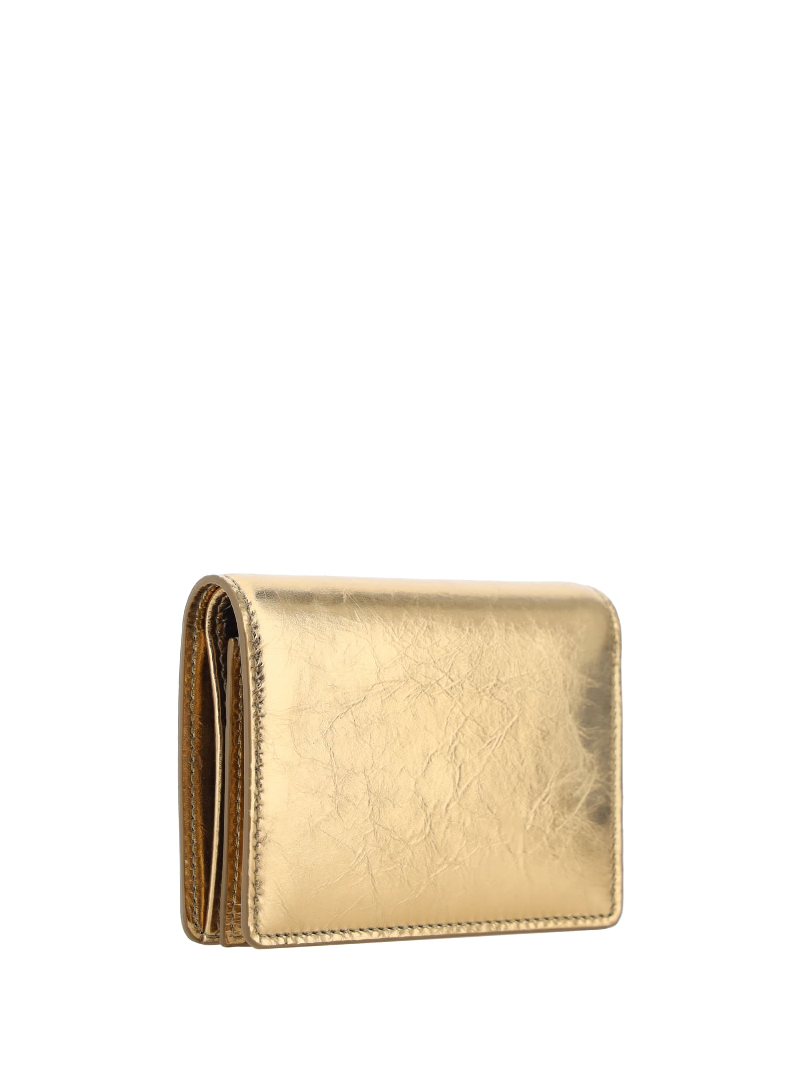 Shop Dolce & Gabbana Continental Wallet In Oro