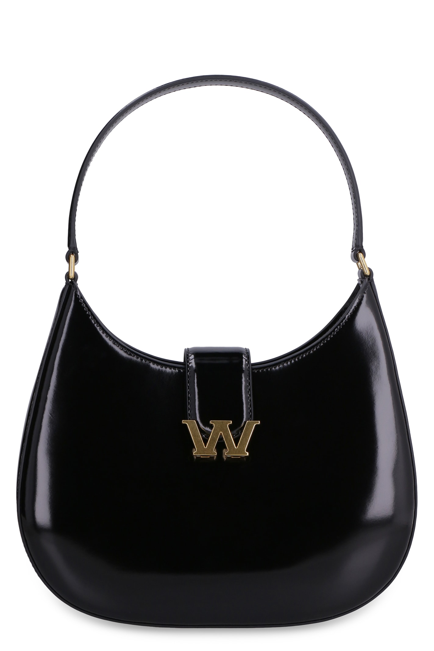 Alexander Wang Large Leather Hobo Bag With Embossed W Logo