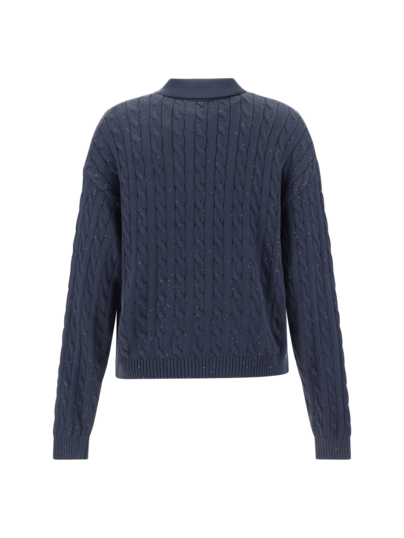 Shop Brunello Cucinelli Sweater In Night Sky