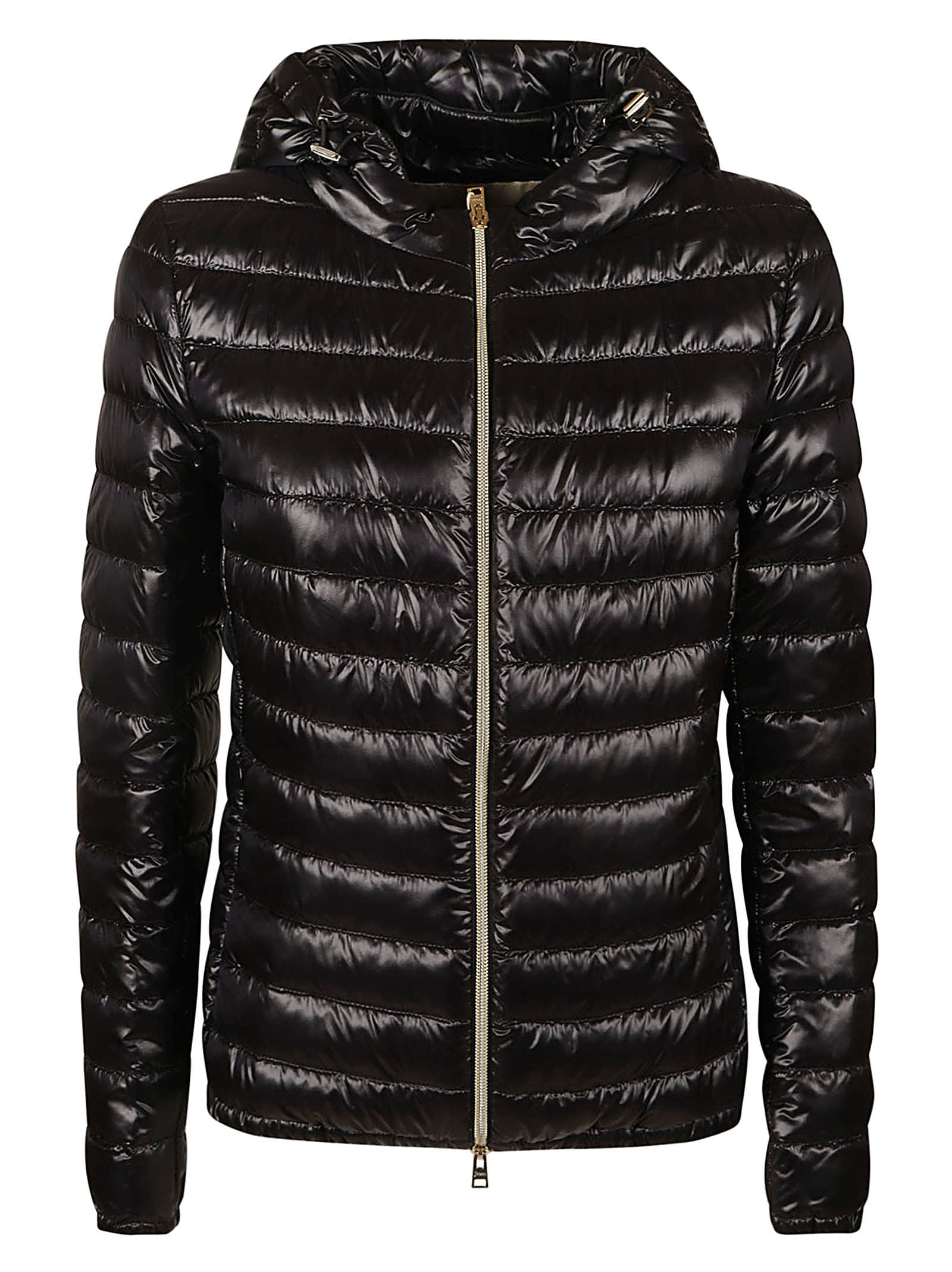 Herno Hooded Down Jacket In Nero