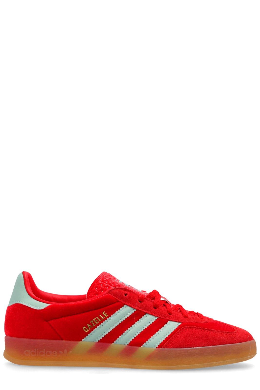Adidas Originals Gazelle Indoor Sneakers In Suede In Red