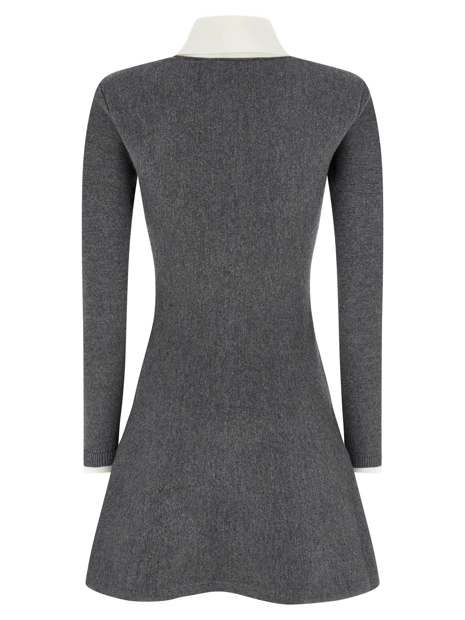 Self-portrait Knitted Dress In Multi
