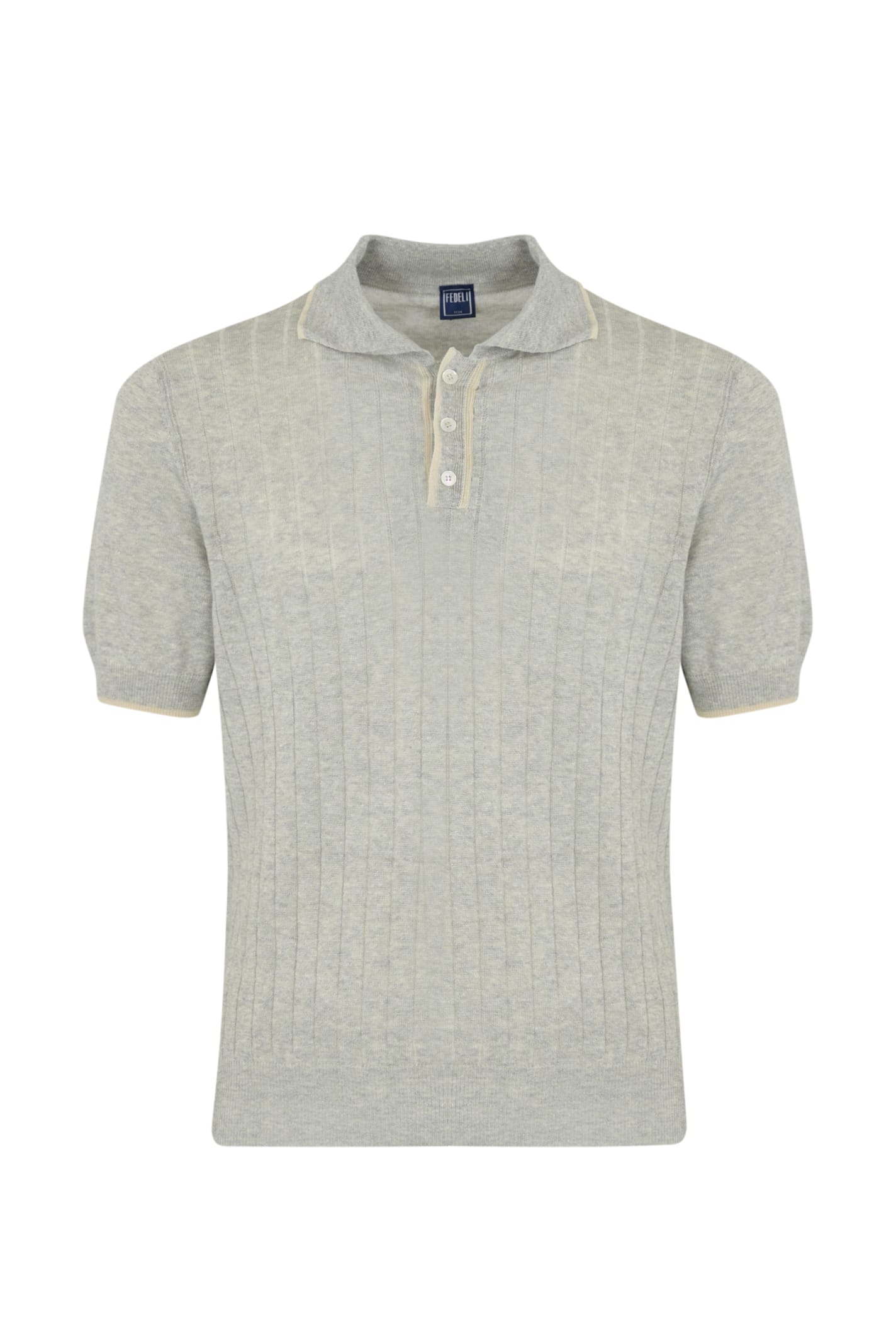 Fedeli Linen And Cotton Knitted Polo Shirt