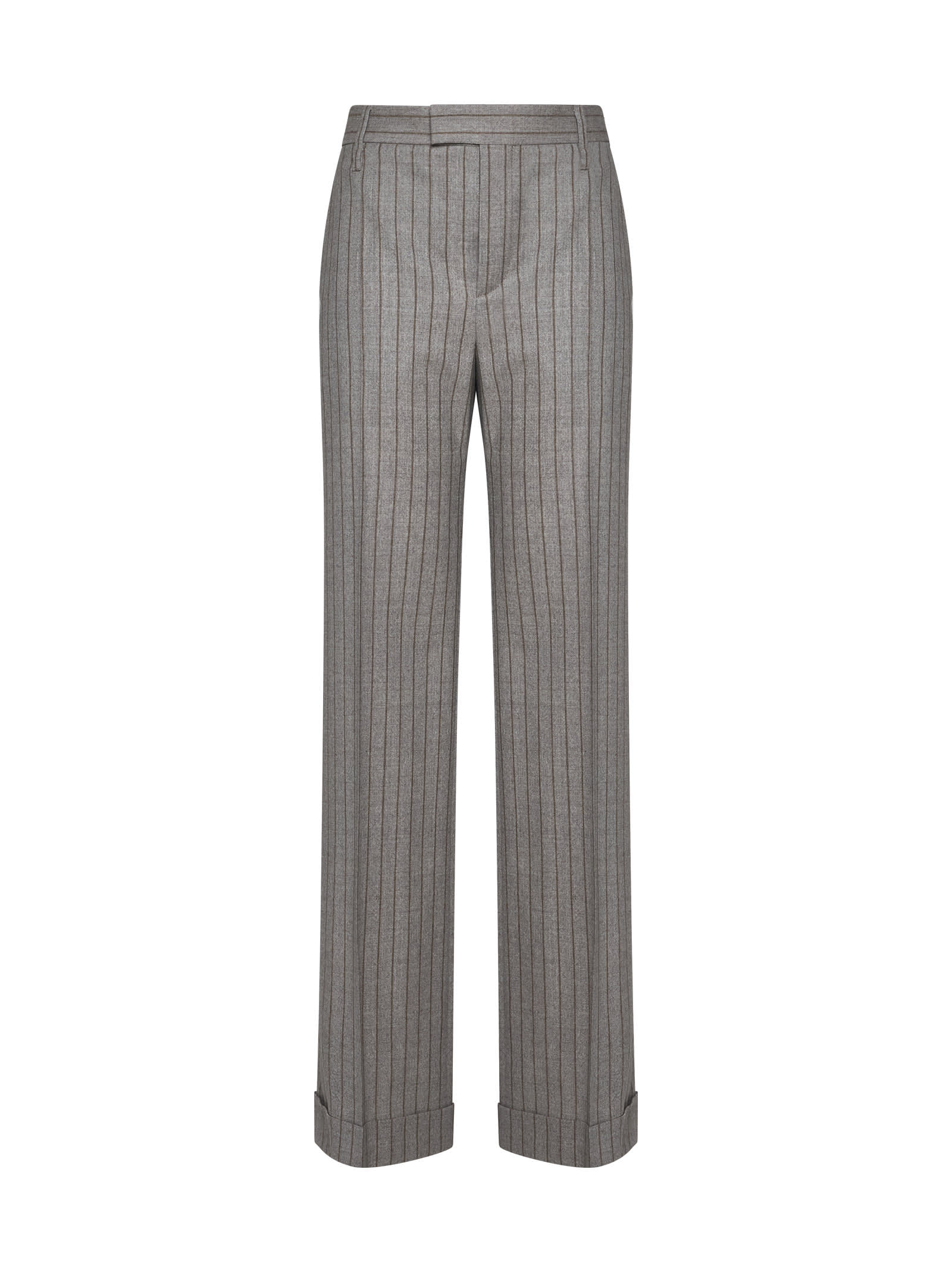 Shop Brunello Cucinelli Pants In Taupe/tabacco