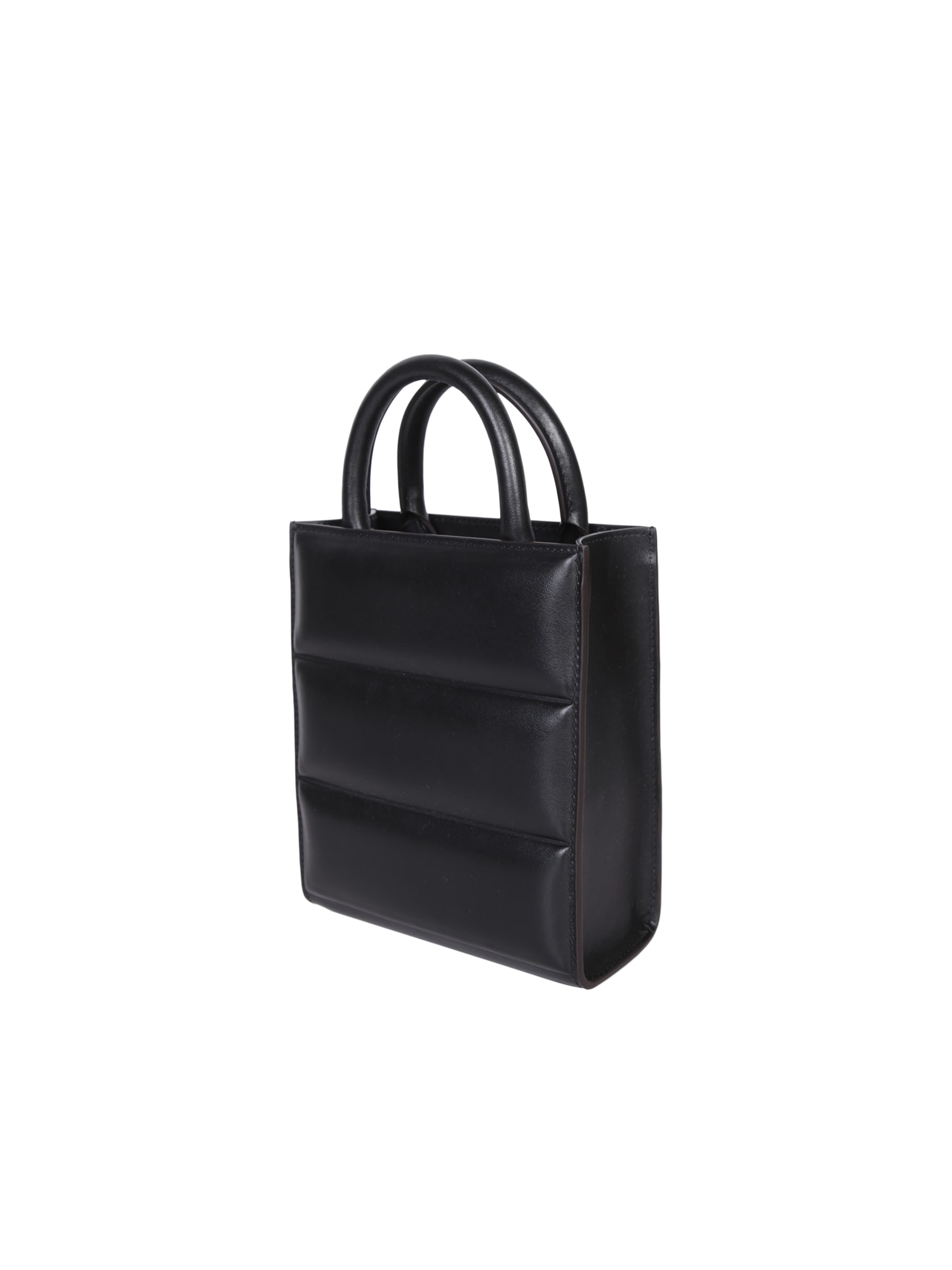 Shop Moncler Doudoune Black Mini Tote Bag