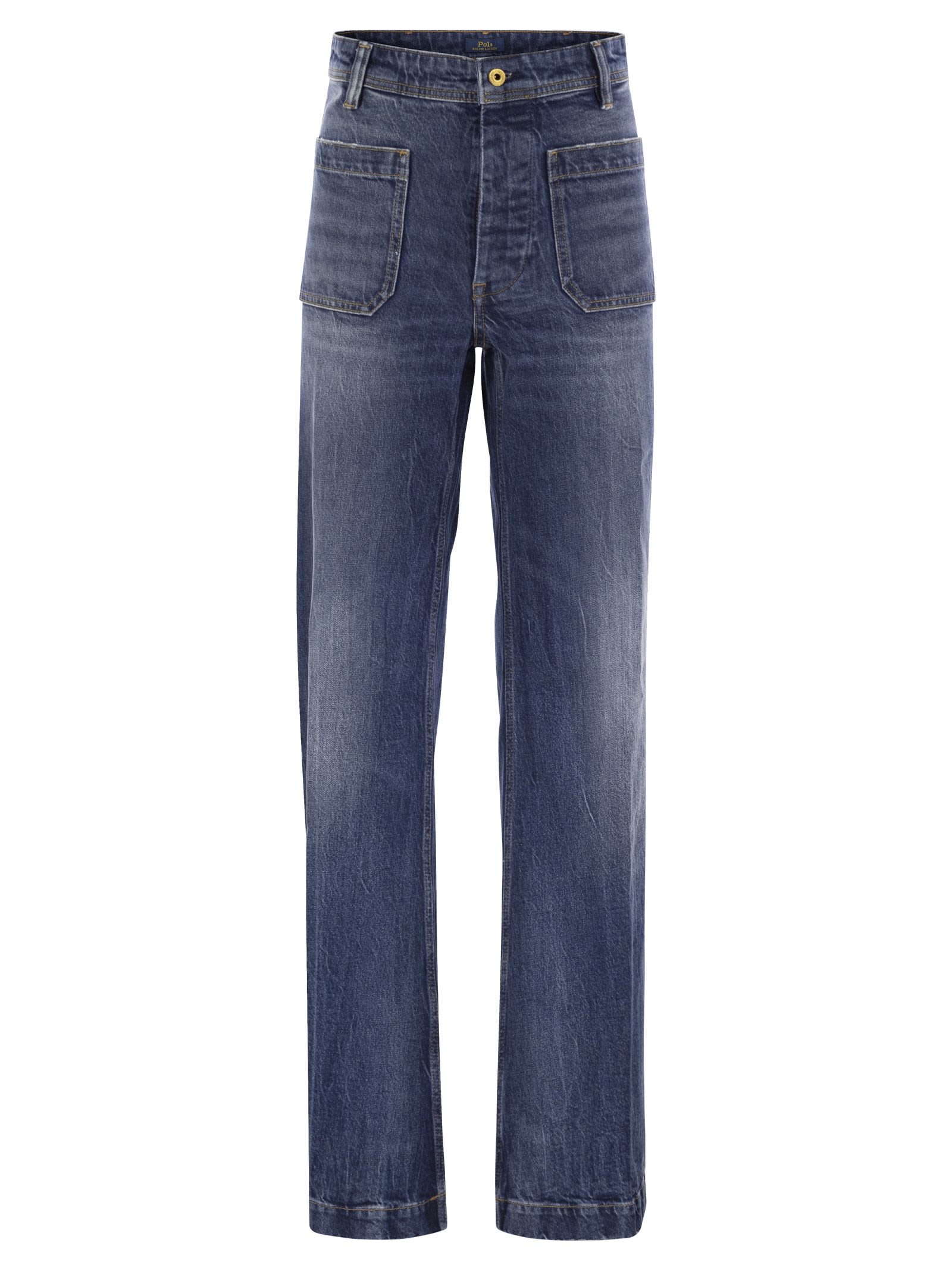 Wide-leg Jeans In Stretch Cotton