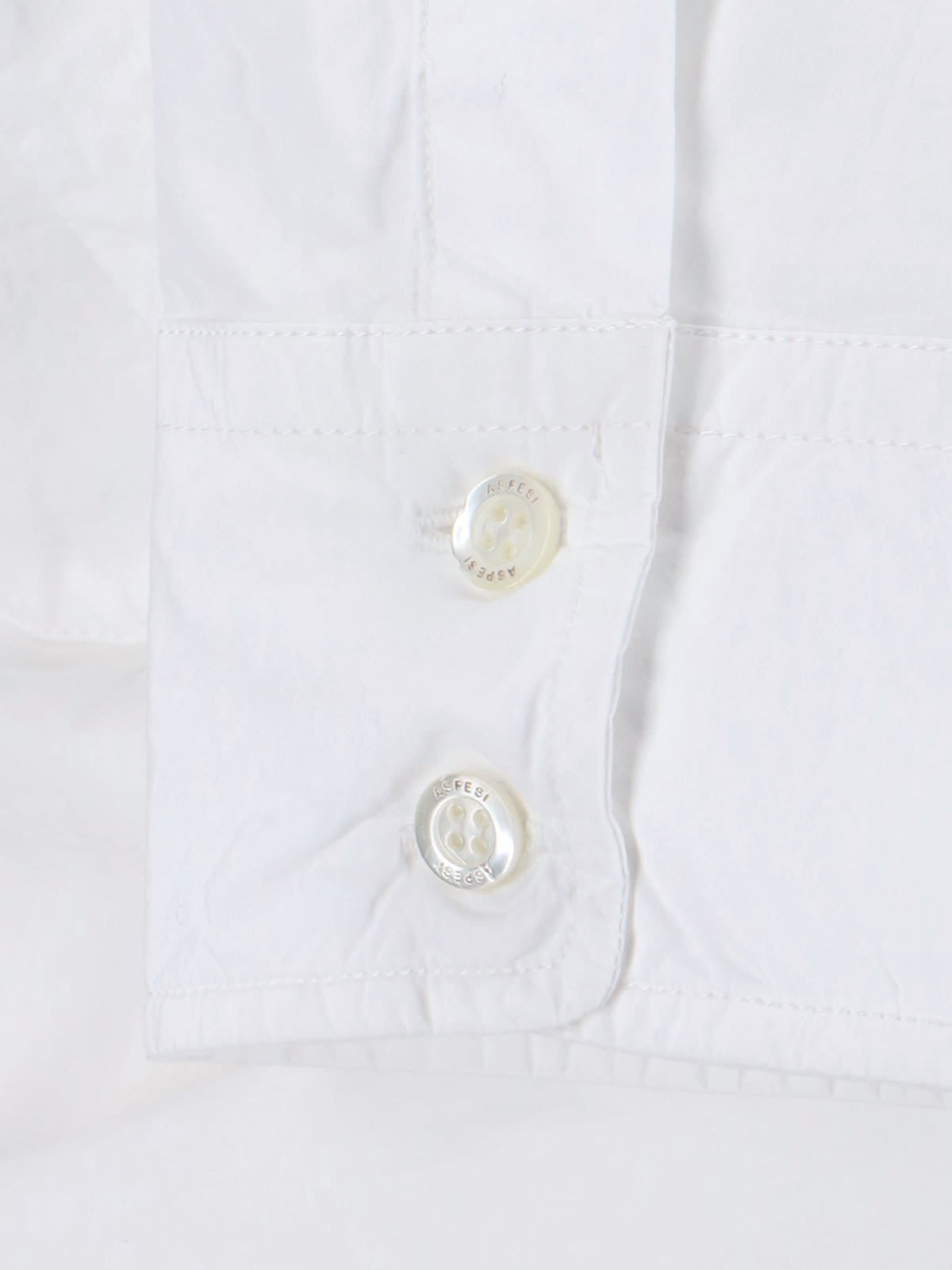 Shop Aspesi Cotton Shirt In White