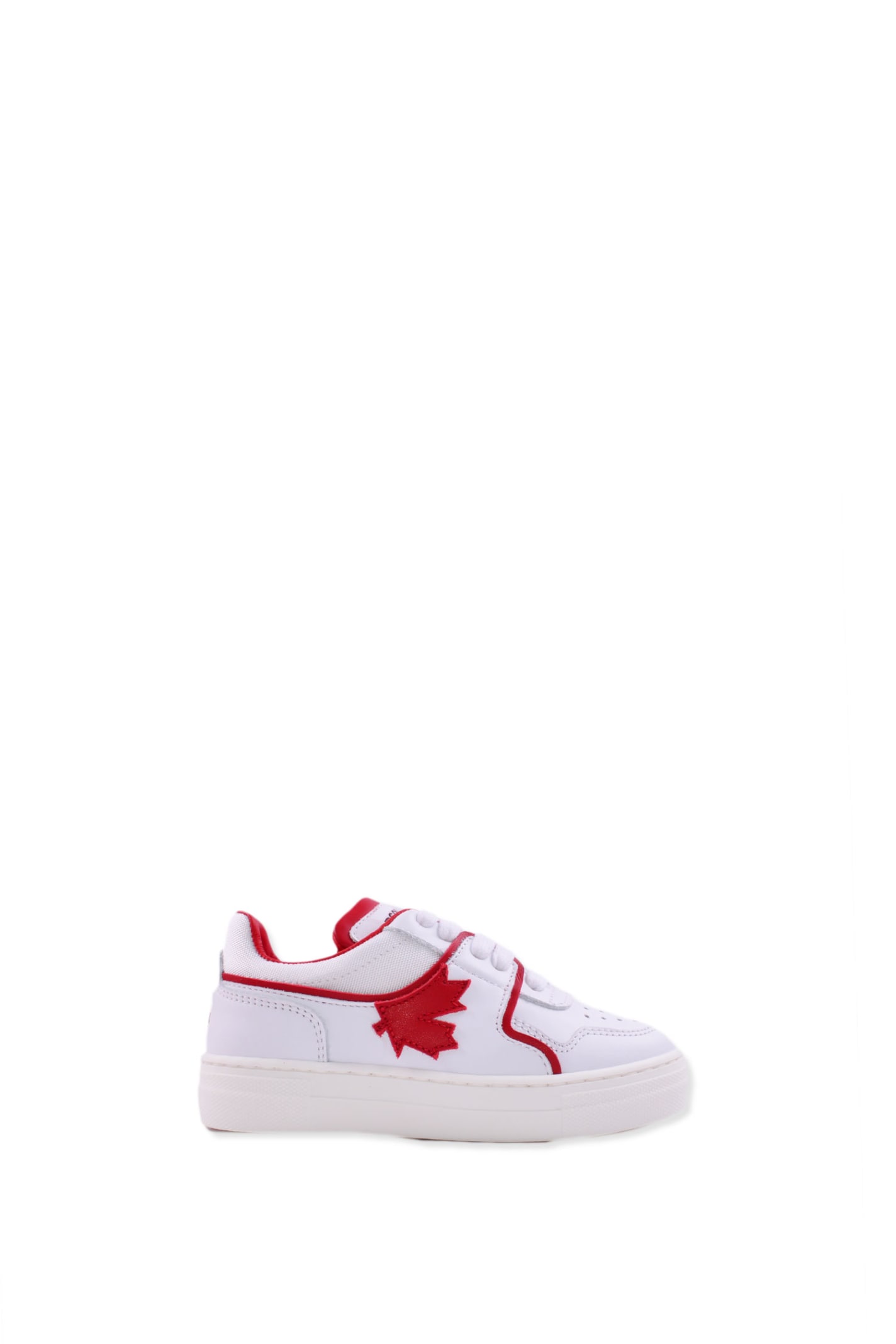 Dsquared2 Leather Sneakers With Logo