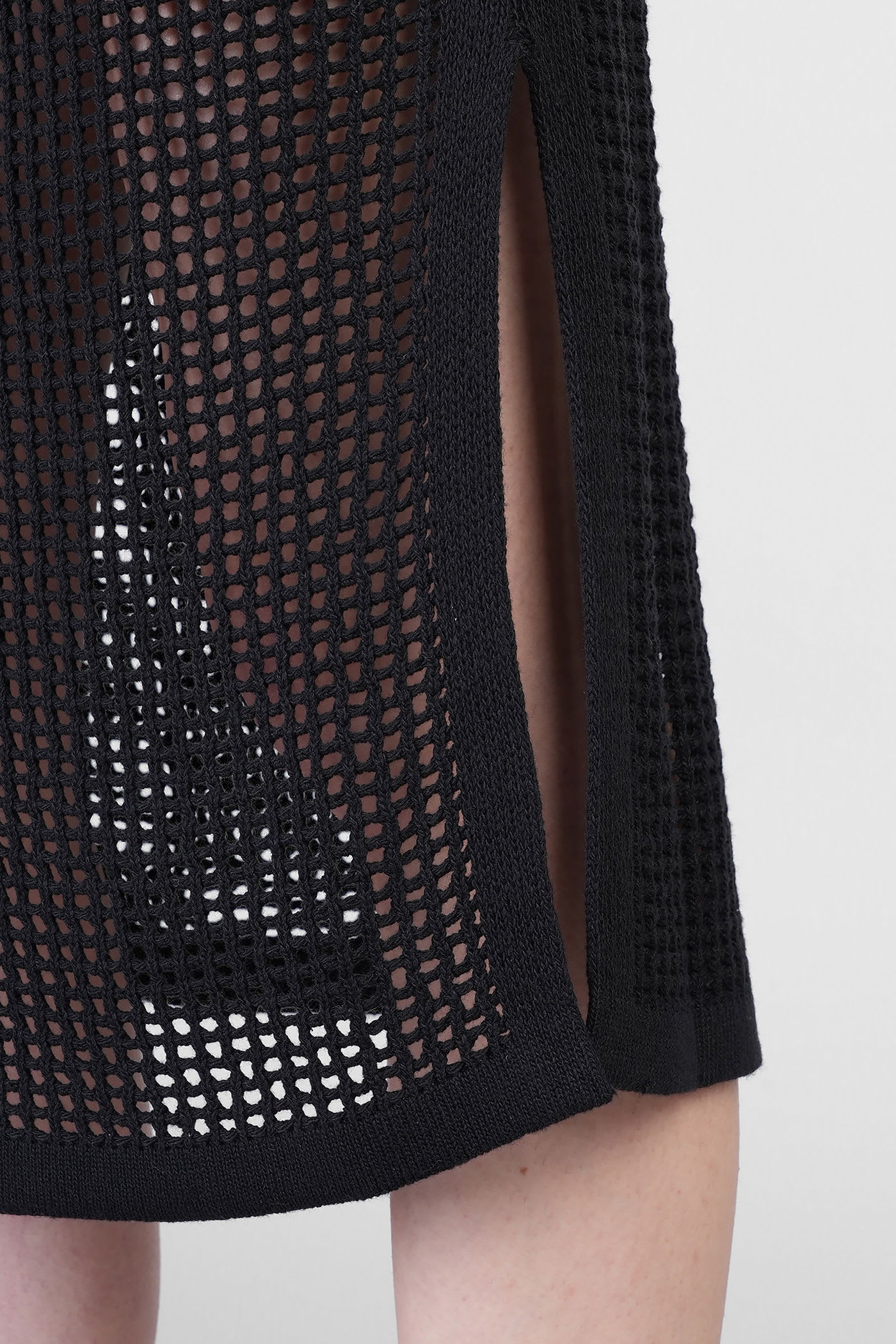 Mc2 Saint Barth Darline Skirt In Black Cotton In Black