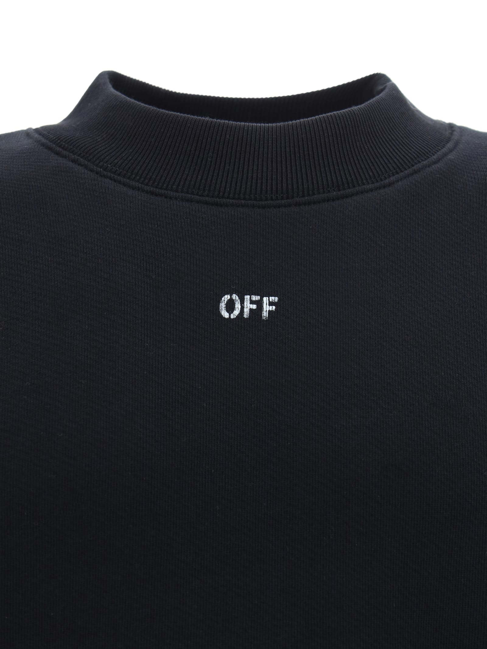 Shop Off-white Sweatshirt In Black White