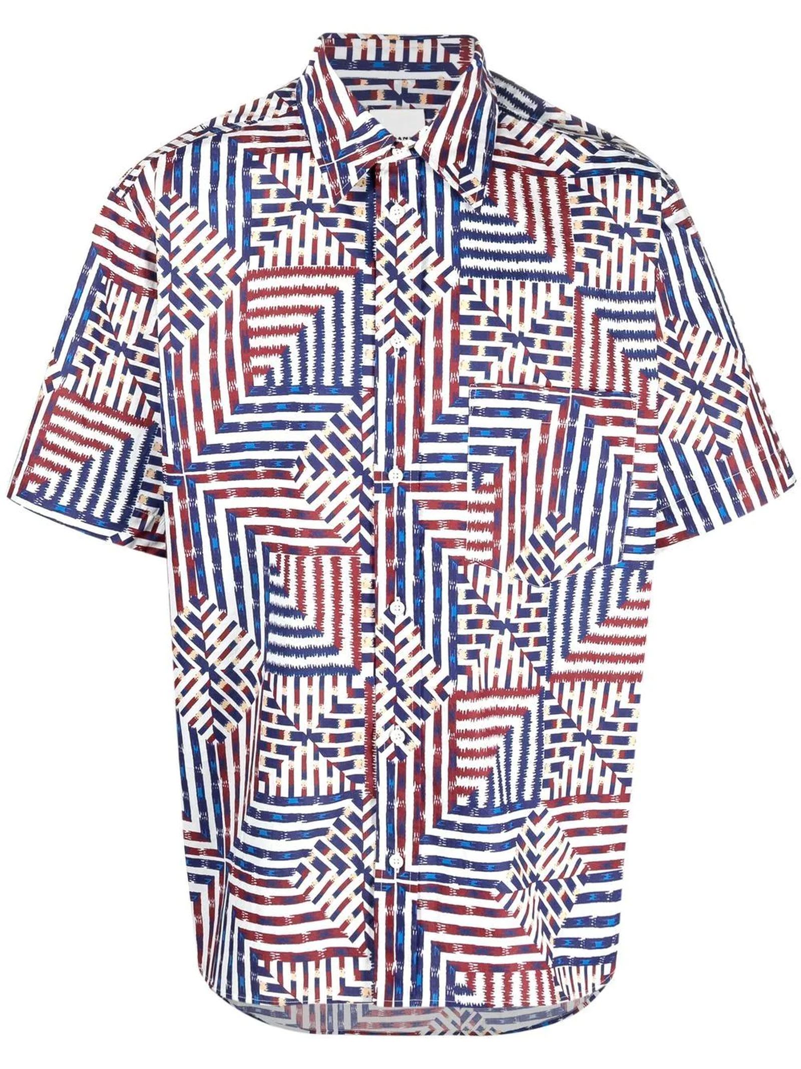 Isabel Marant Red, White And Blue Cotton Shirt