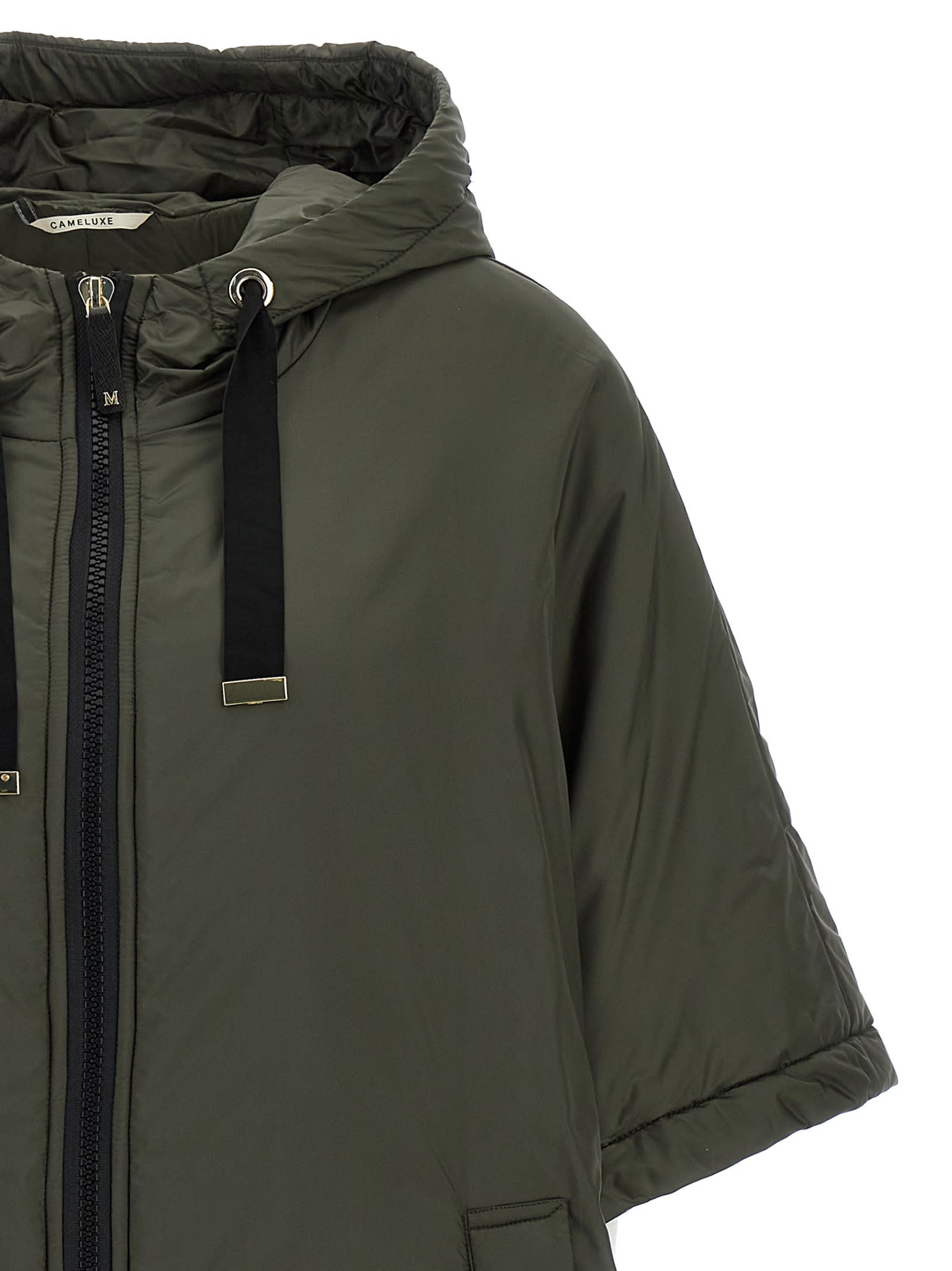 Max Mara The Cube Greenci Capes Green In Green
