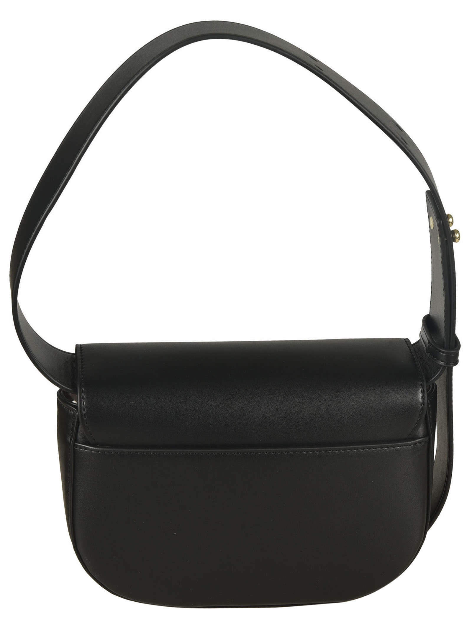 Shop Chiara Ferragni Logo Eye Shoulder Bag In Black