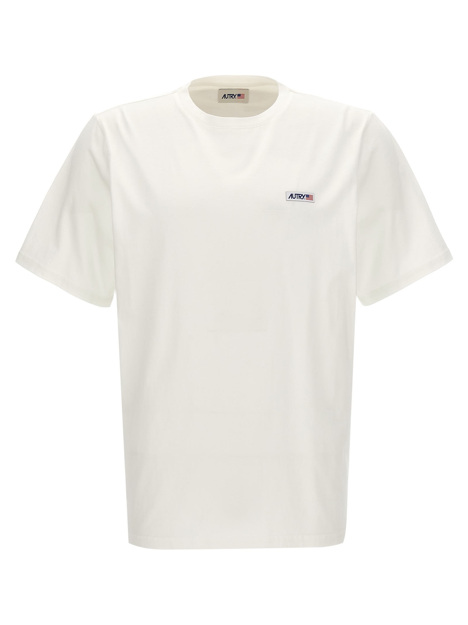 Shop Autry Logo Patch T-shirt In White
