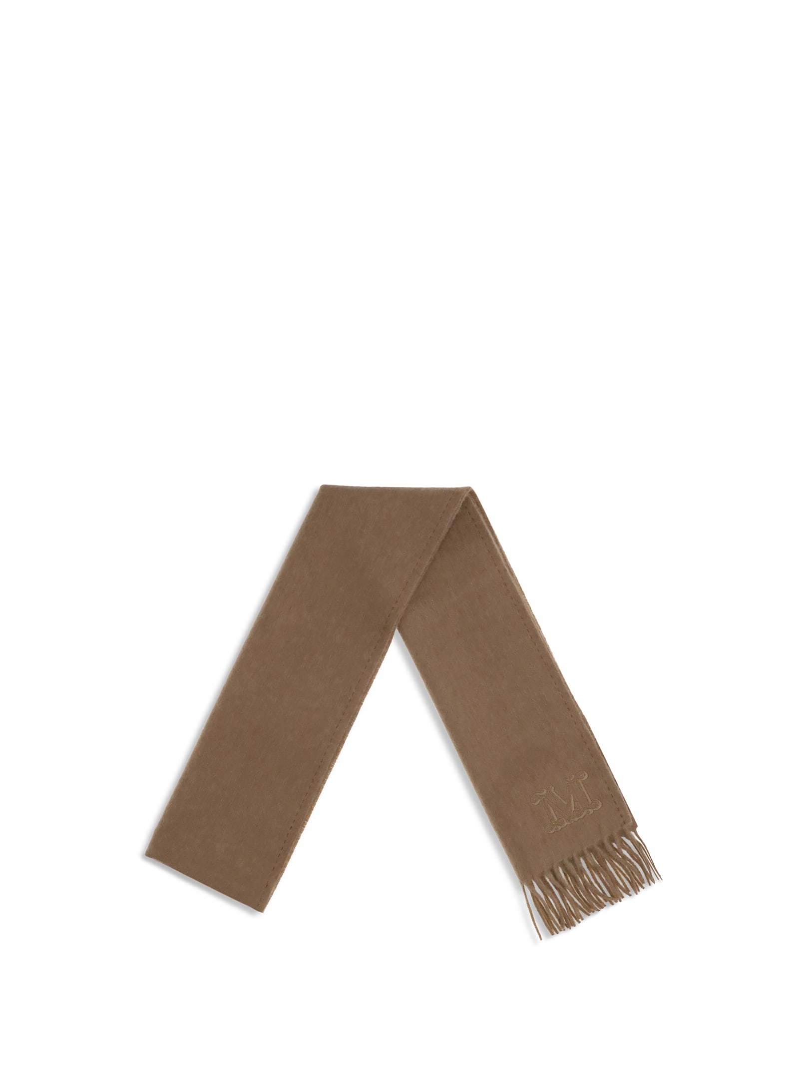 Max Mara Camel Scarf In Brown
