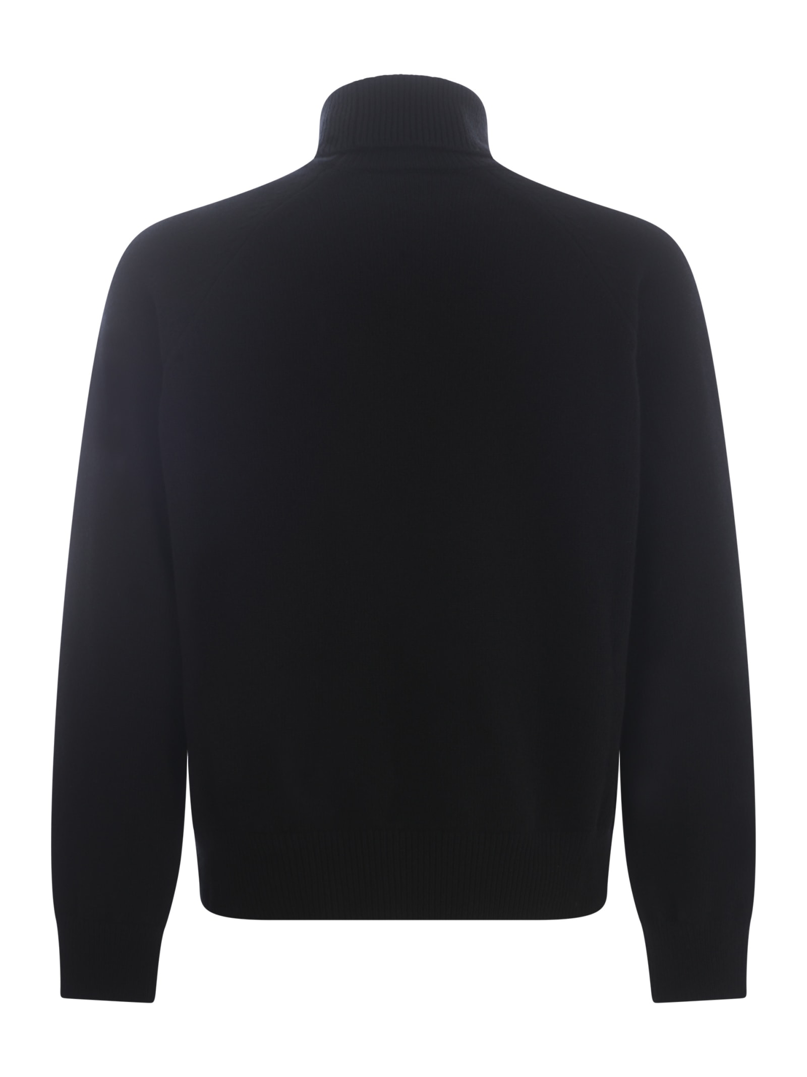 Shop Kenzo Sweater  Flower In Wool In Black