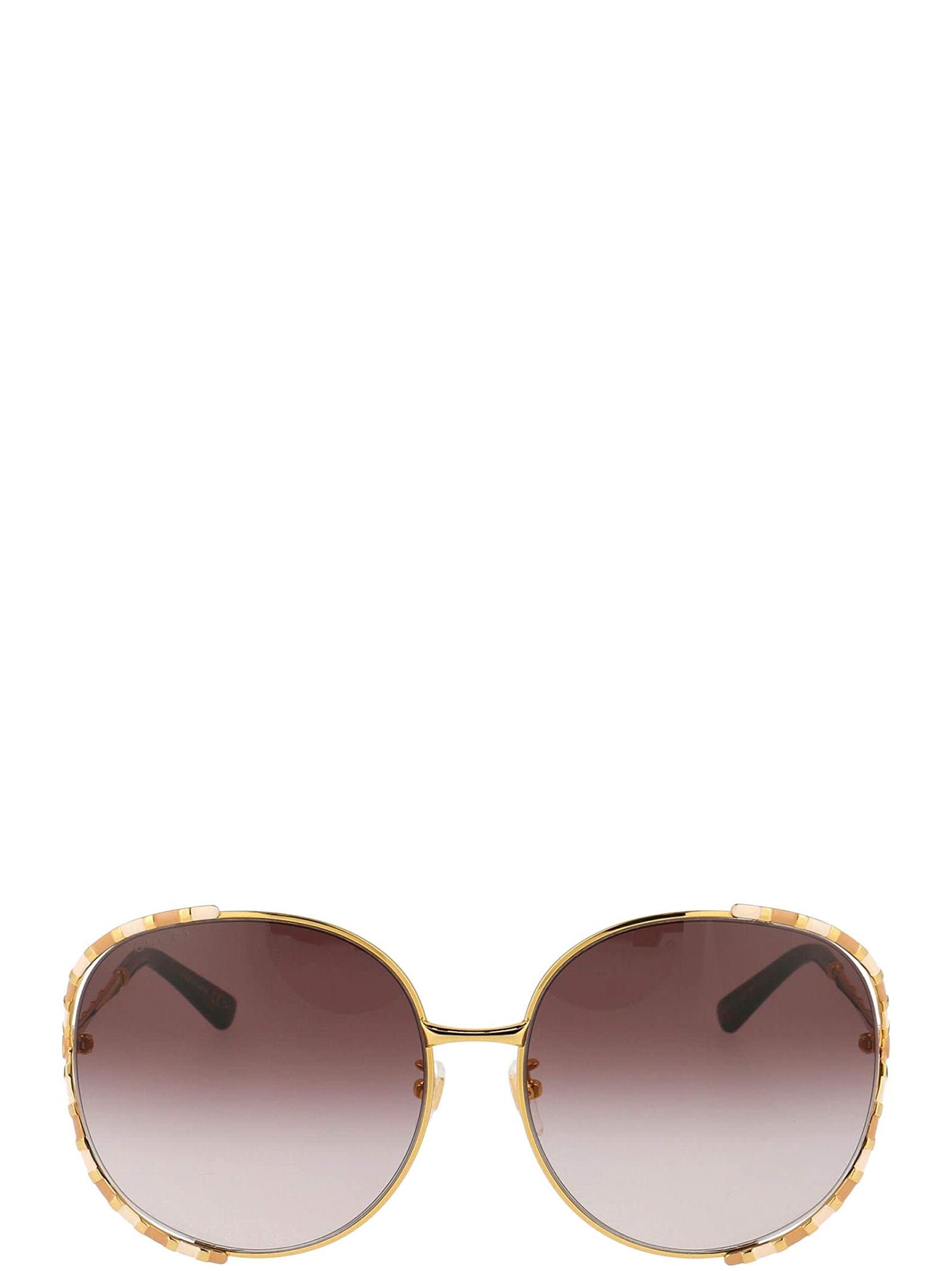 GUCCI GG0595S GOLD SUNGLASSES