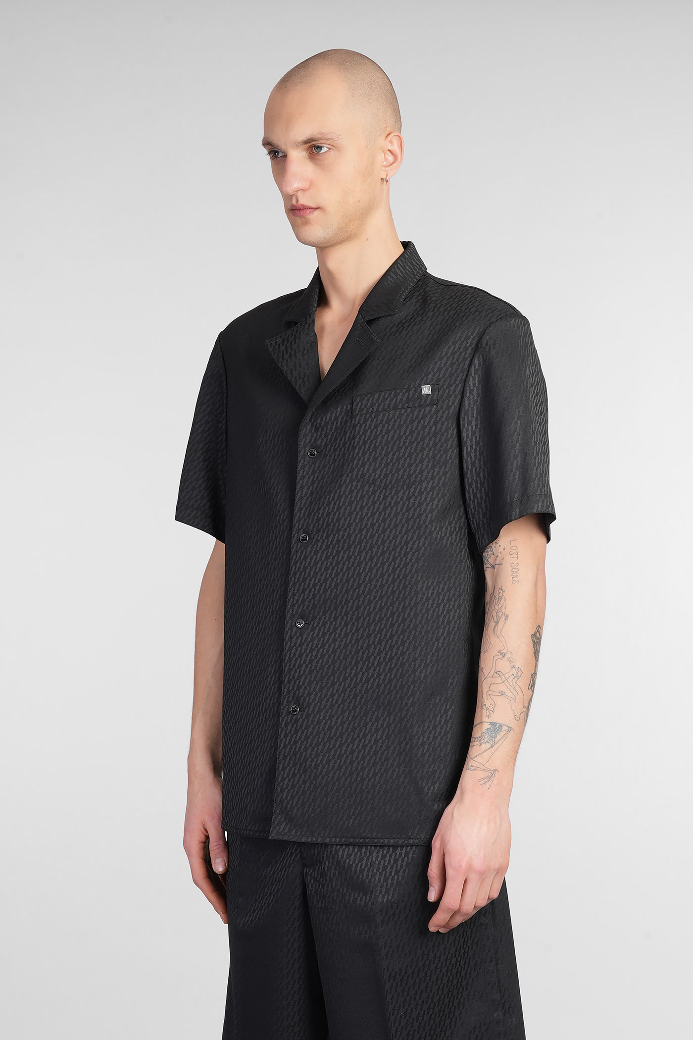 Helmut Lang Shirt In Black Polyester In Black