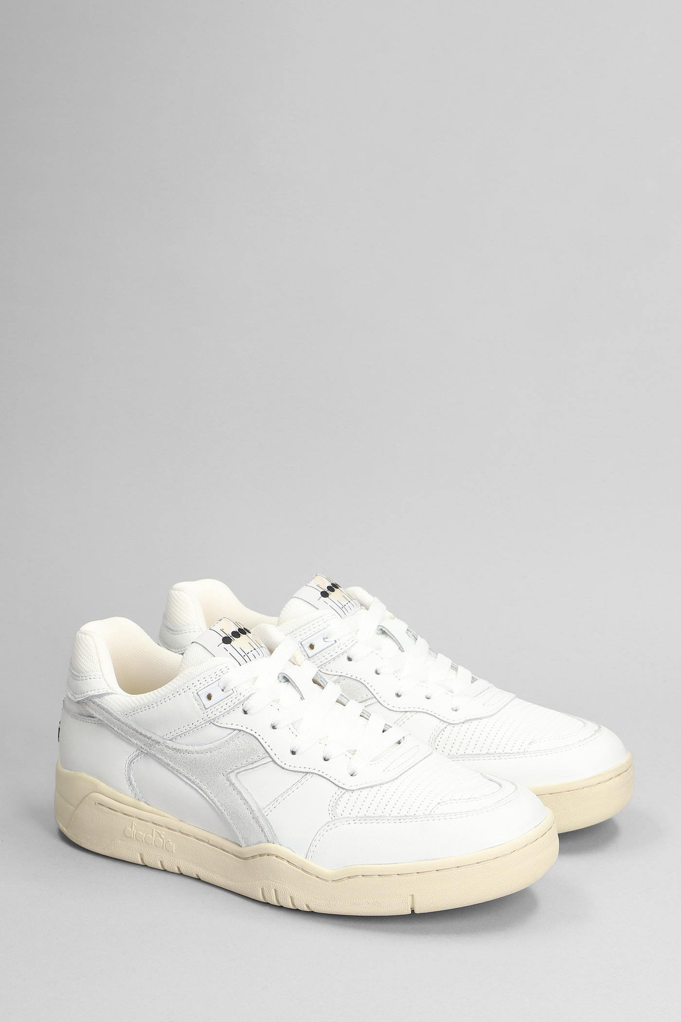 Shop Diadora B.560 Used Sneakers In White Leather