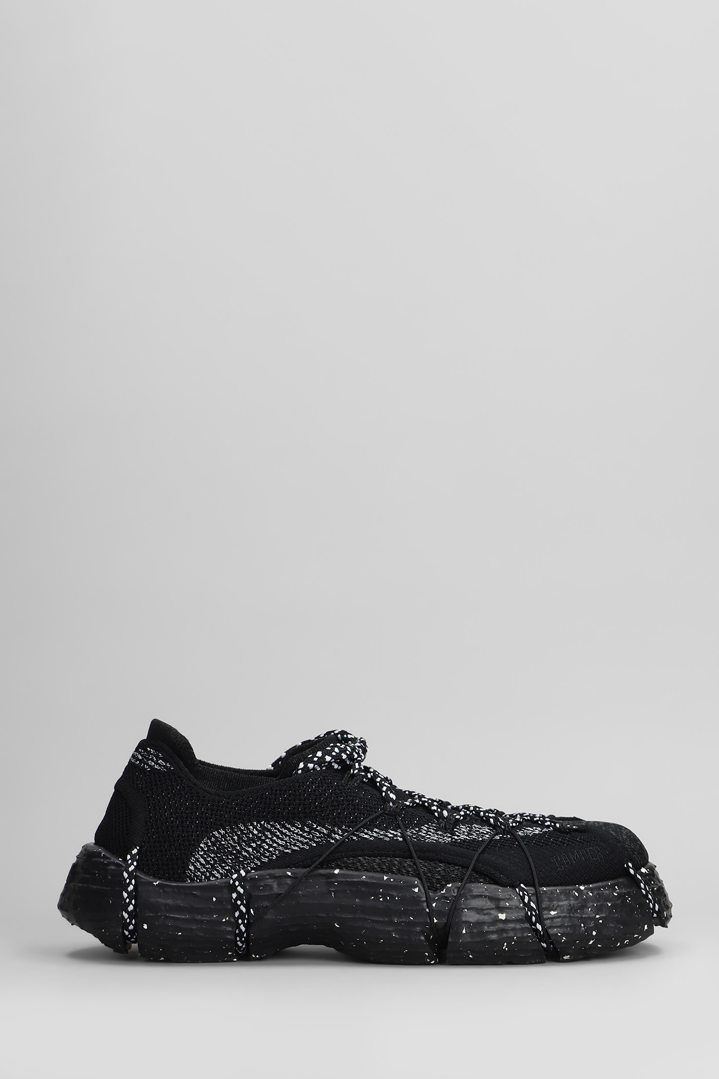 Roku Sneakers In Black Fabric