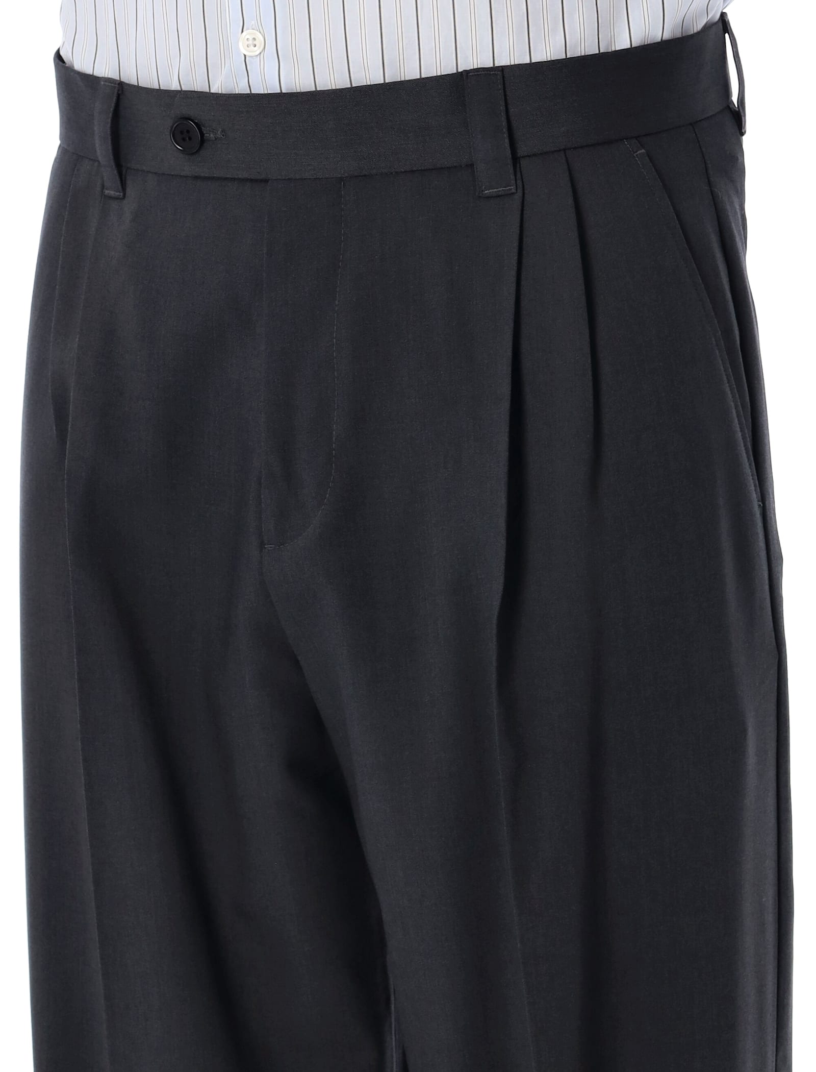 Mfpen Classic Trousers In Dark Grey Wool