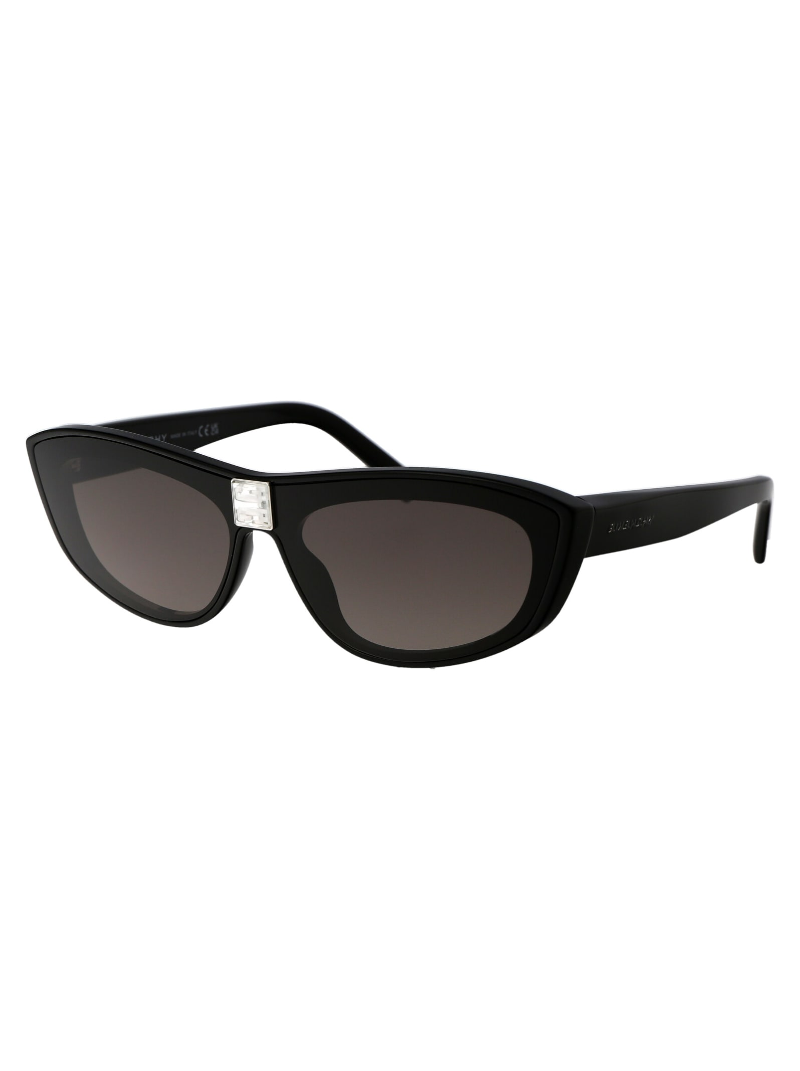 Shop Givenchy Gv40027i Sunglasses In 01b Shiny Black / Gradient Smoke