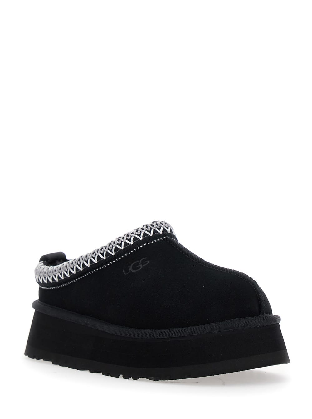 Ugg Tasman Slip-on Shearling Flat Mules In Black