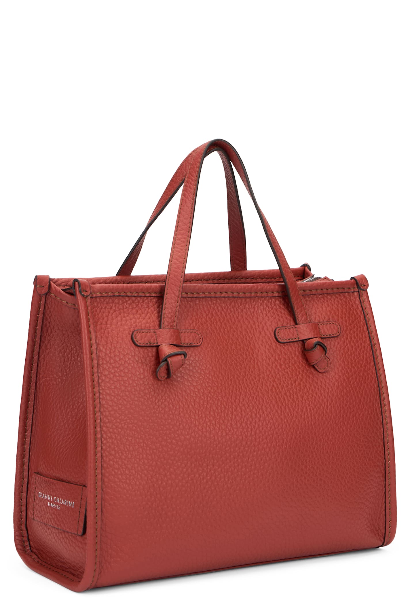 Gianni Chiarini Miss Marcella 32 Leather Handbag In Red