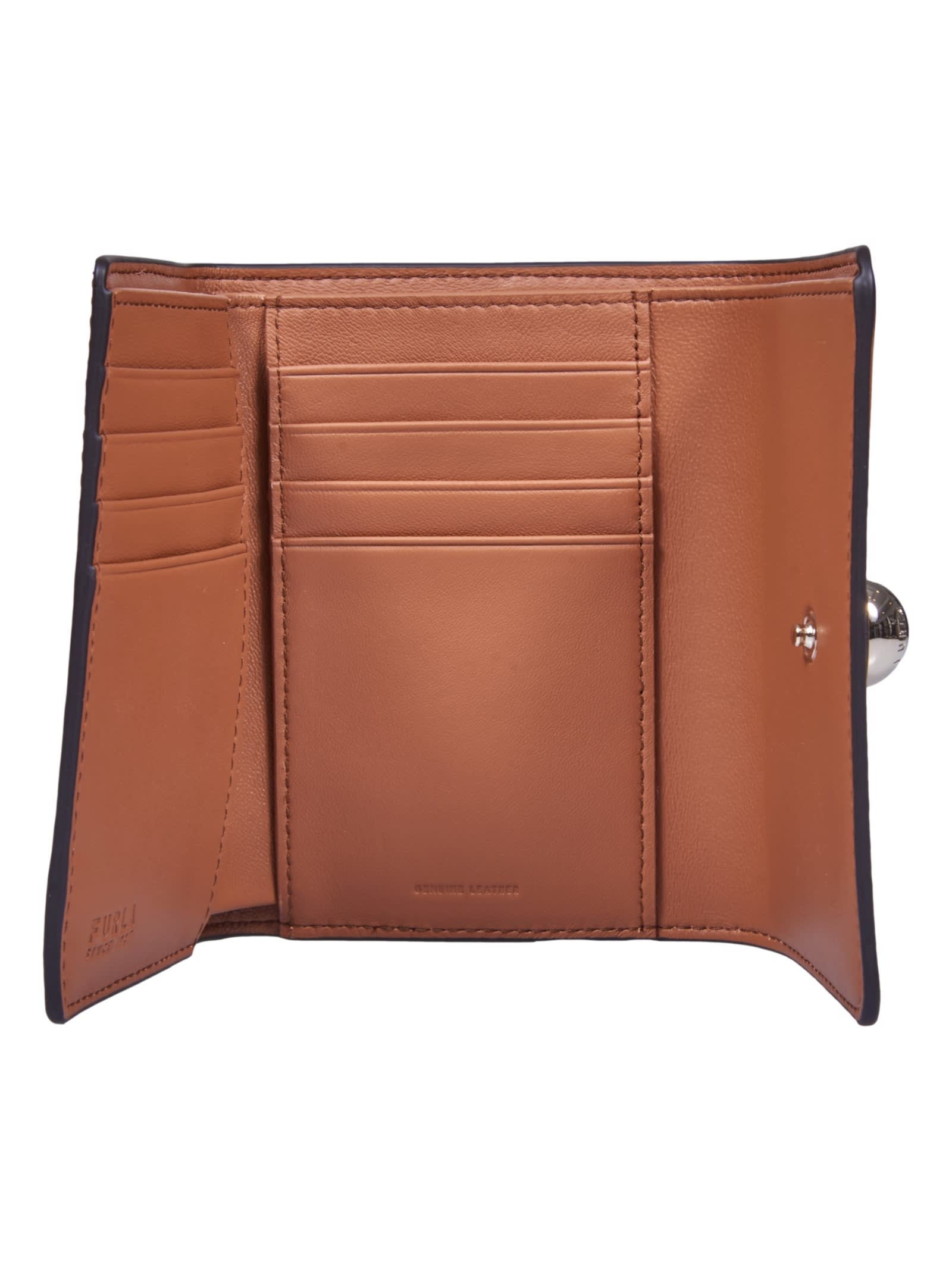 Shop Furla Sfera Wallet In Brandy