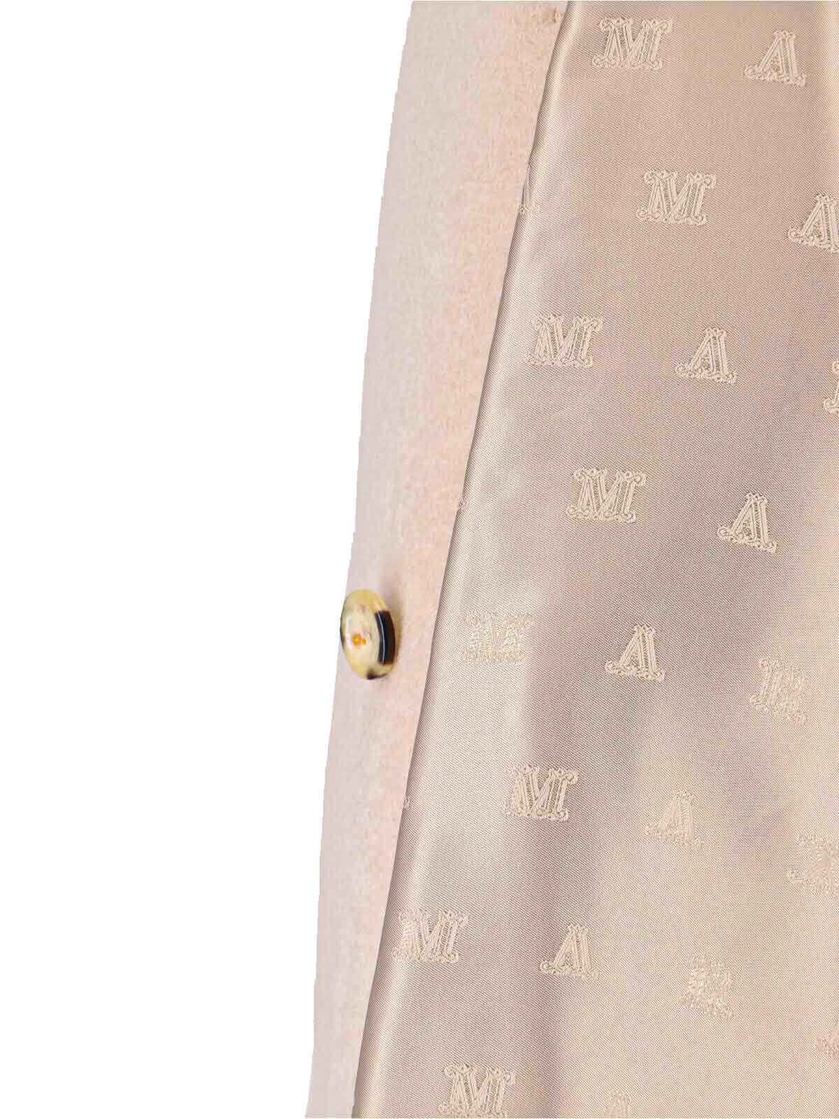 Max Mara Rebus Double-breasted Wool And Cashmere Coat In Pink