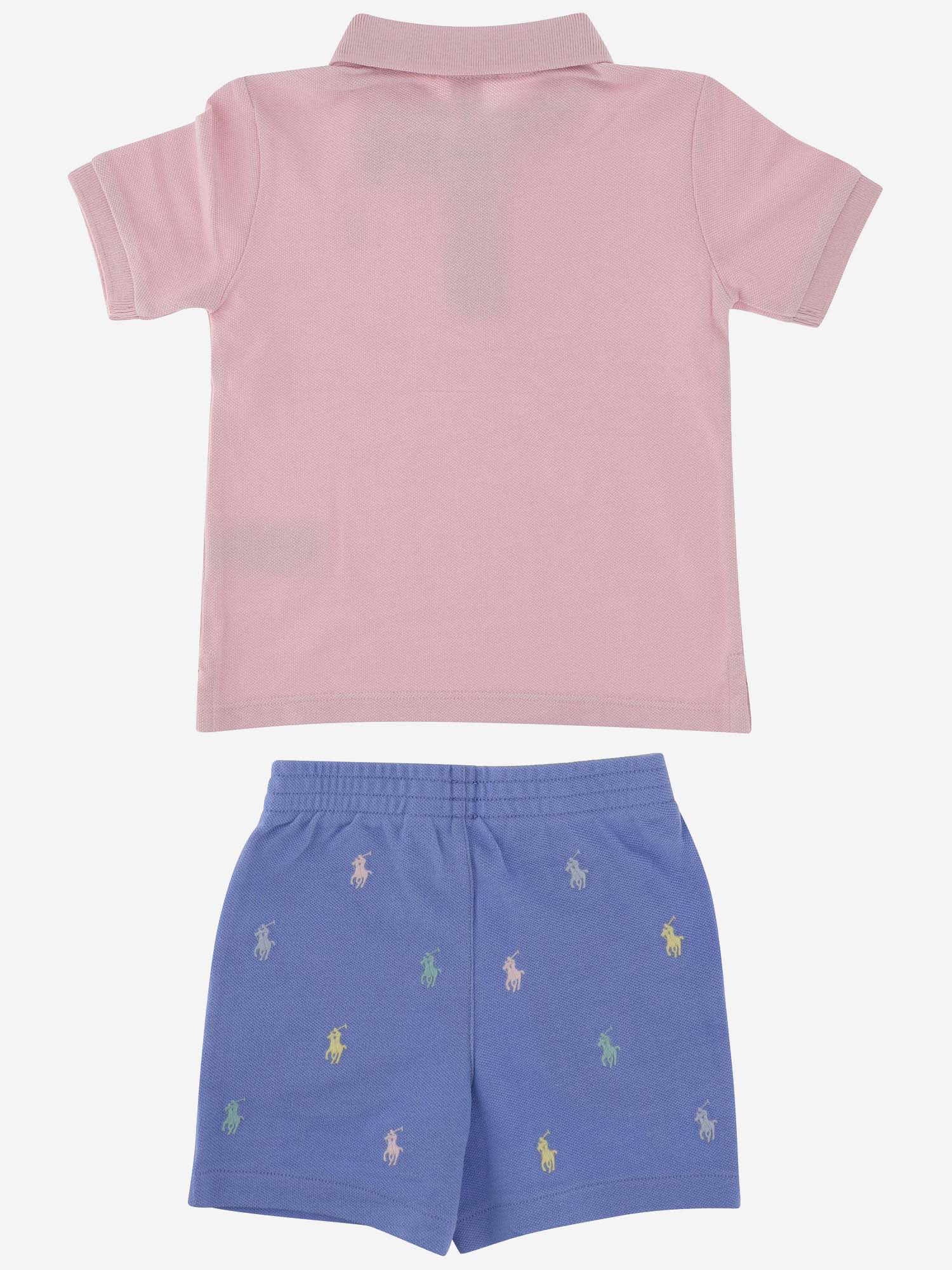 Shop Polo Ralph Lauren Two-piece Outfit Set In Red