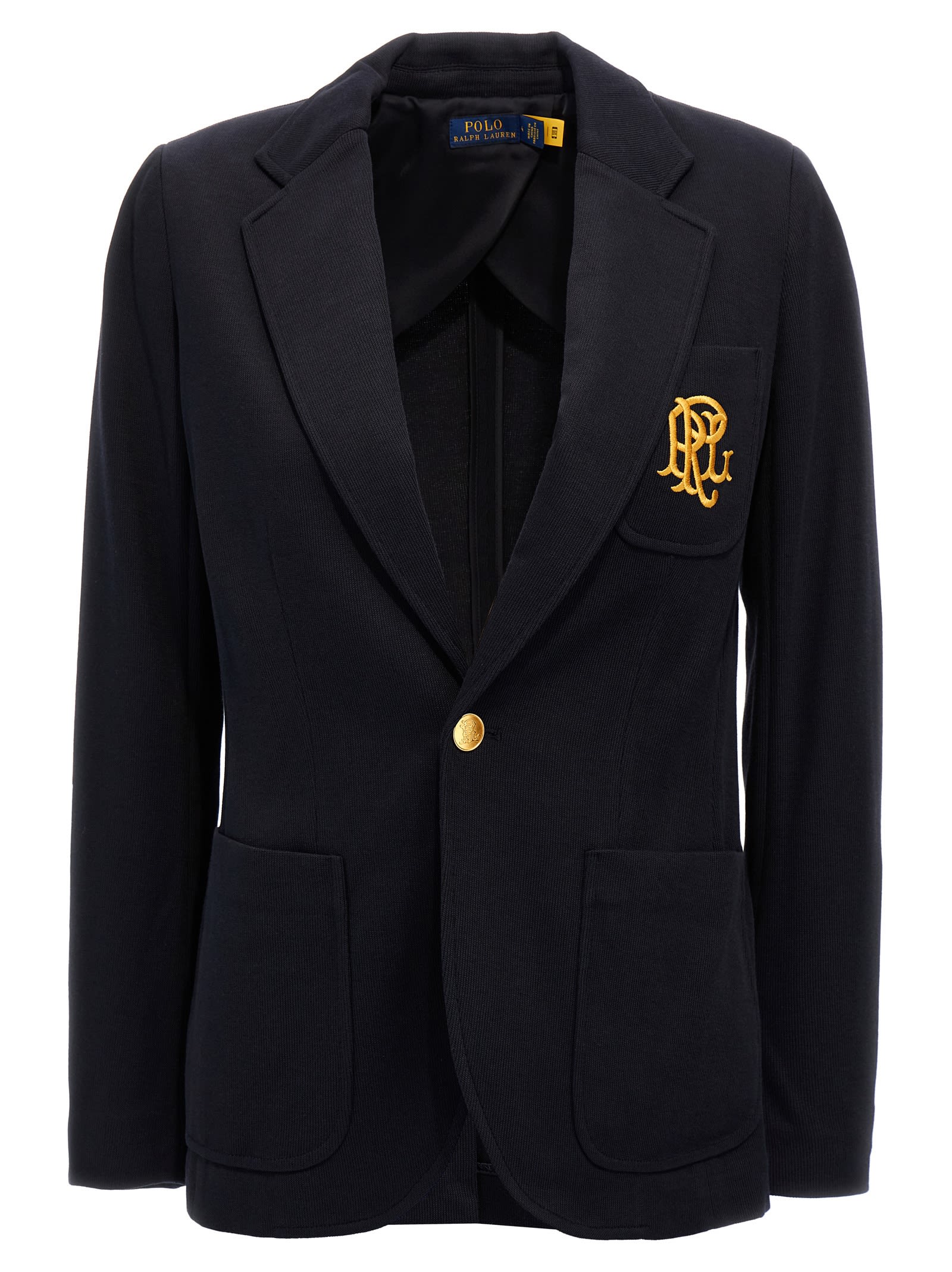 Polo Ralph Lauren Blazer With Logo In Blue