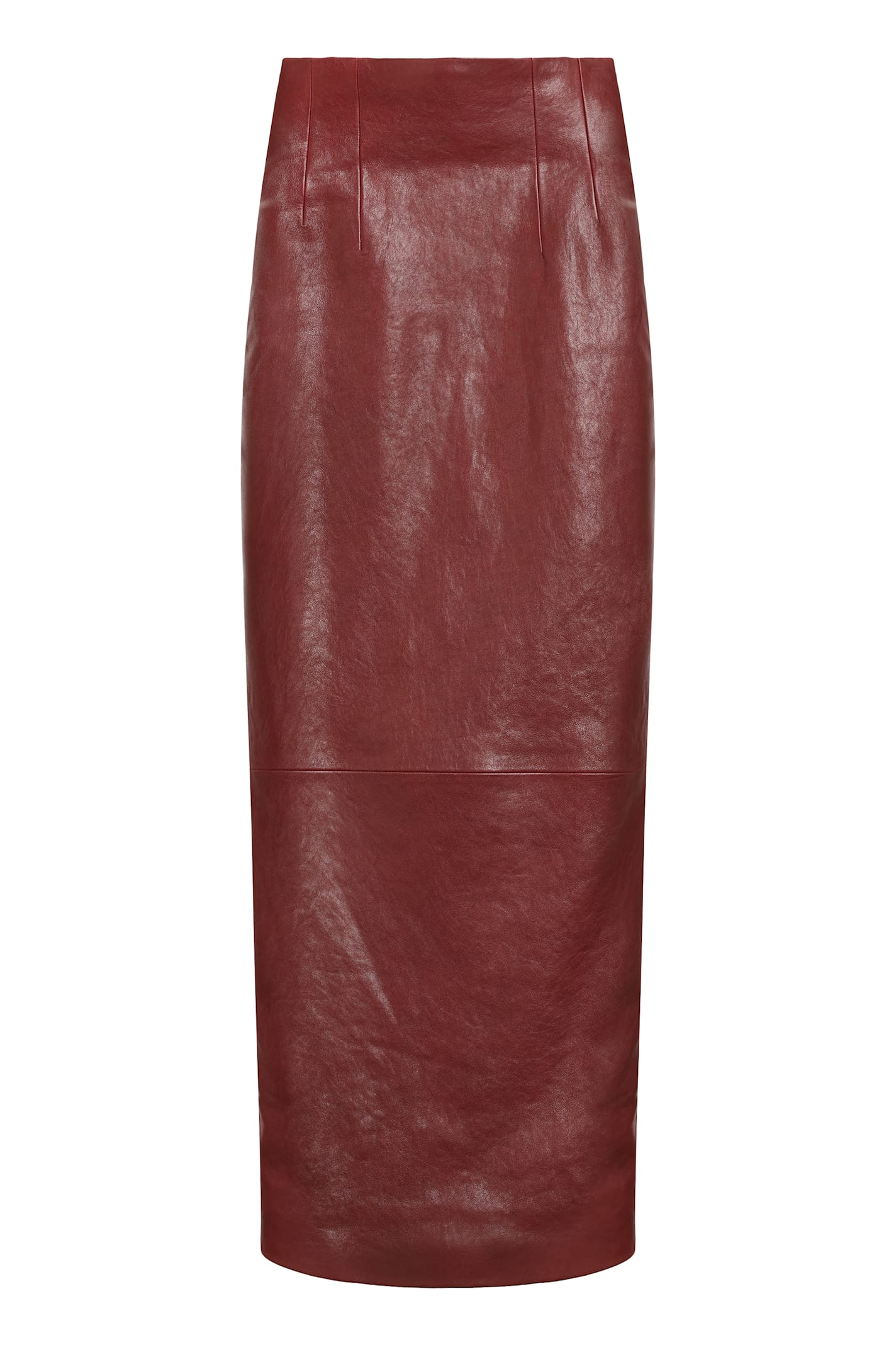 Khaite Loxley Leather Skirt