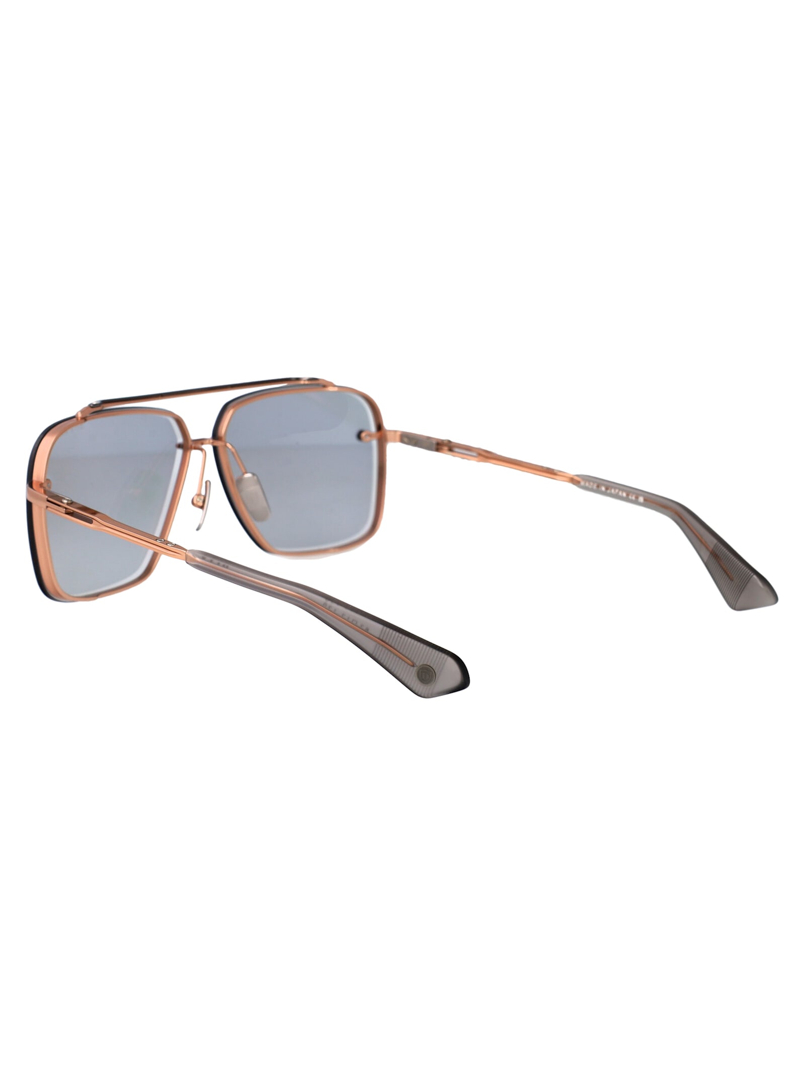 Dita Mach-six Sunglasses In Rose Gold - Black Rhodium W/ Medium Grey - Ar