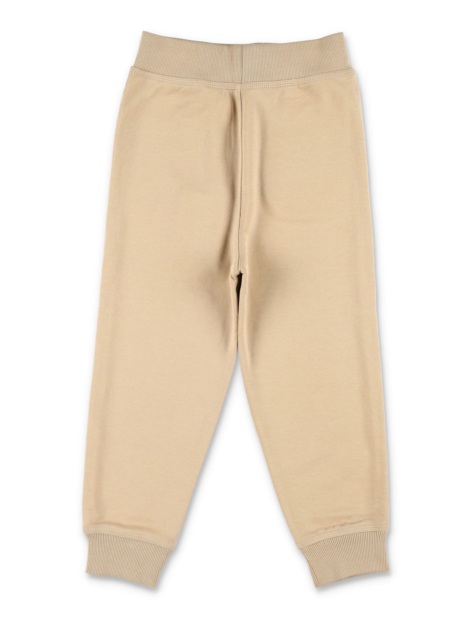 Burberry Kid - Check Trim Cotton Joggers Archive Beige In Neutral