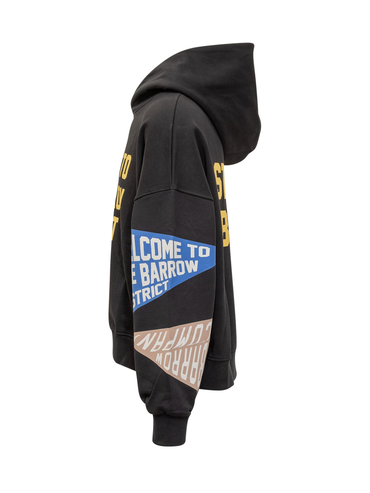 Shop Barrow Hoodie With Print In Nero