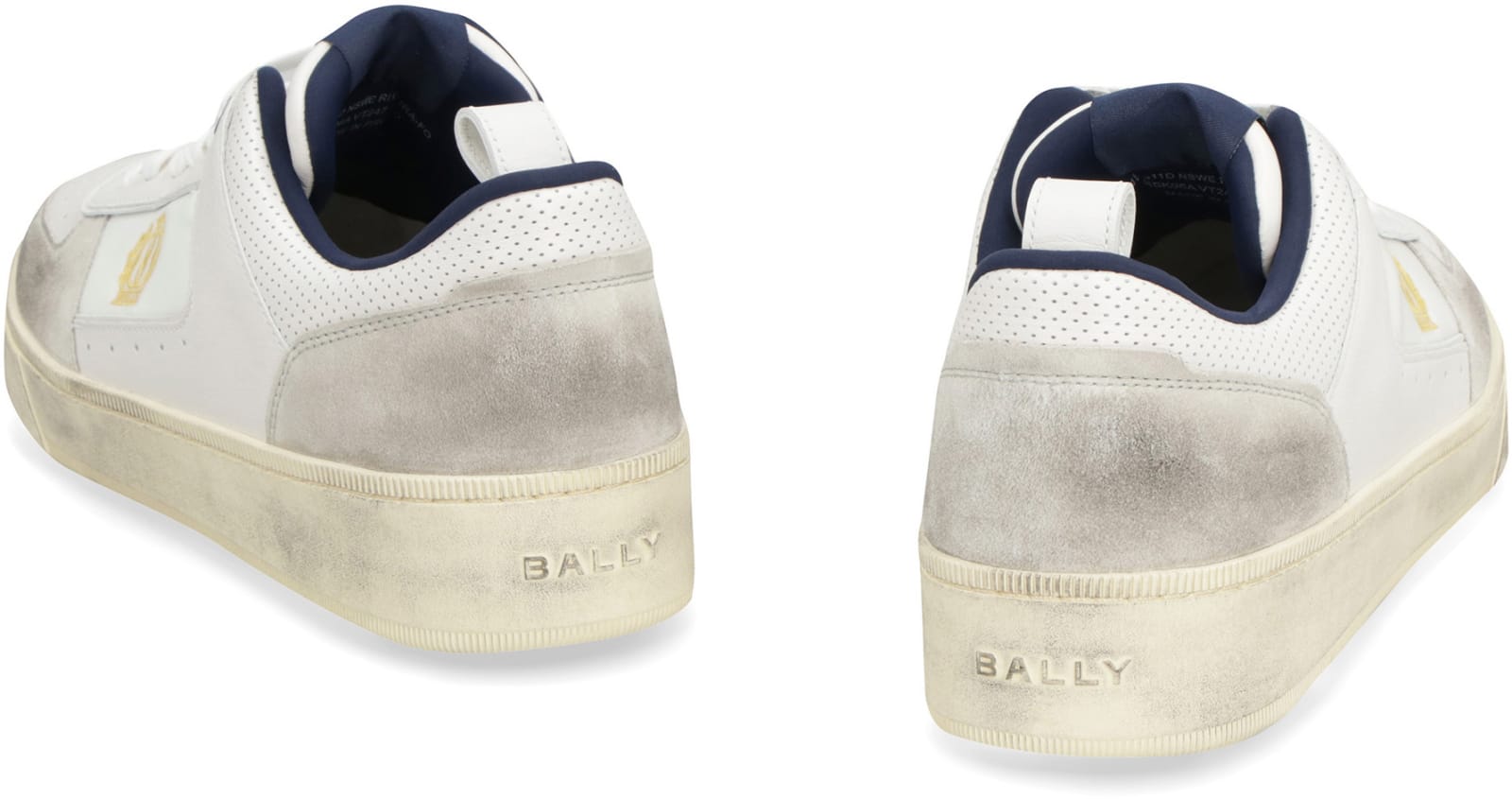 Bally Men's Riweira Leather Low-top Sneakers In White