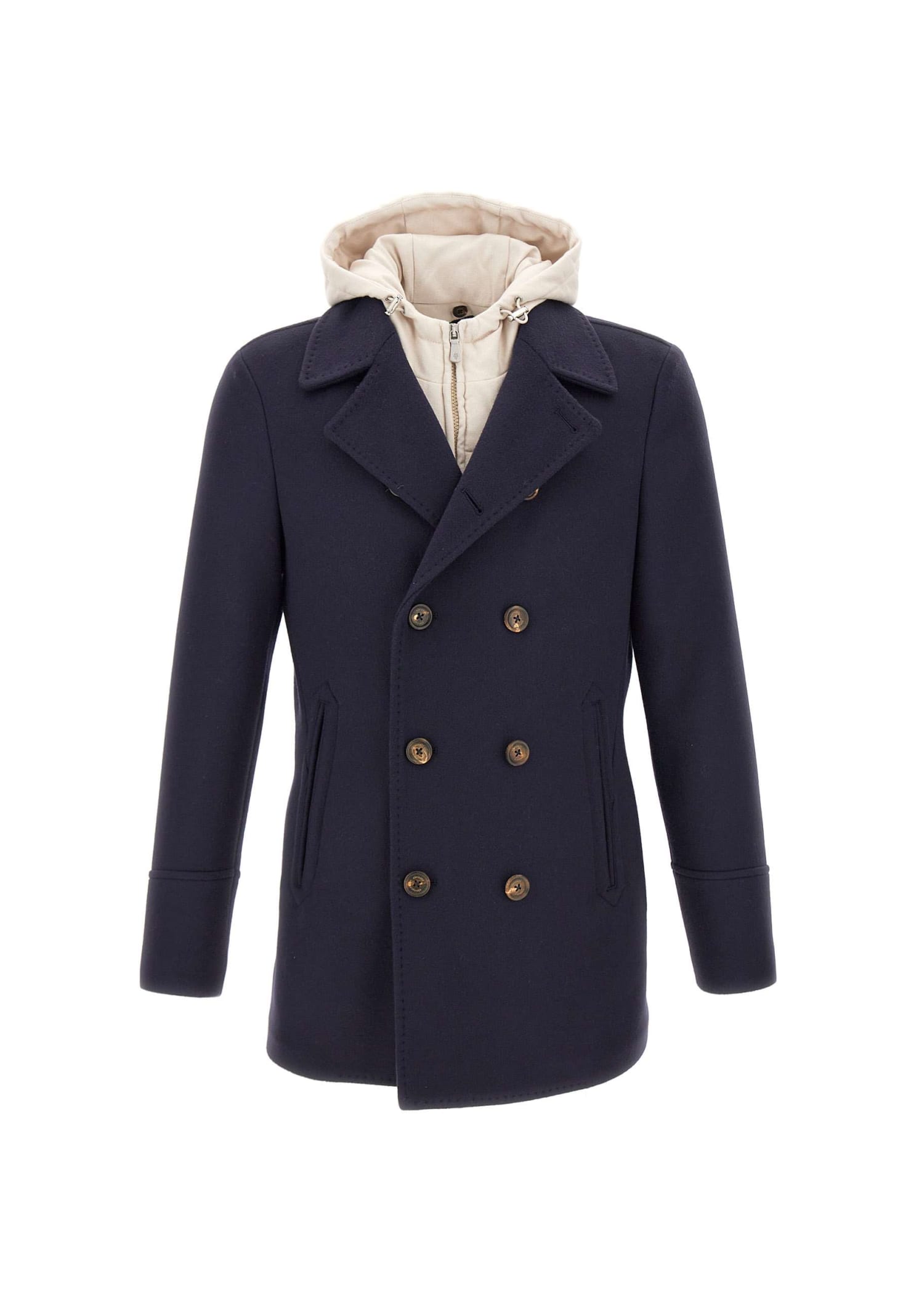 ELEVENTY WOOL AND CASHMERE COAT