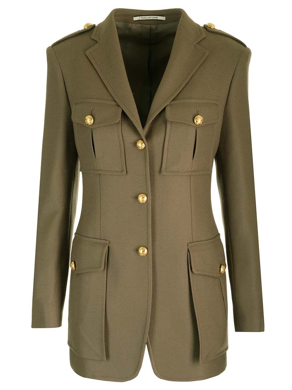 Shop Tagliatore Giamila Blazer In Green