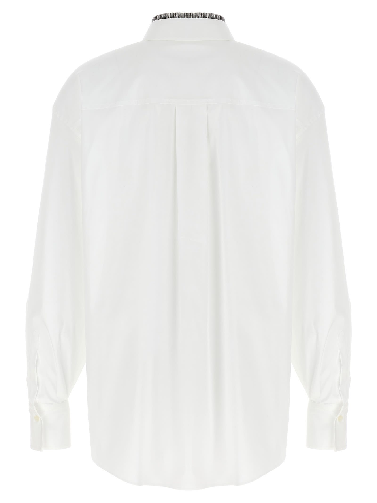 Shop Brunello Cucinelli Monile Shirt In White