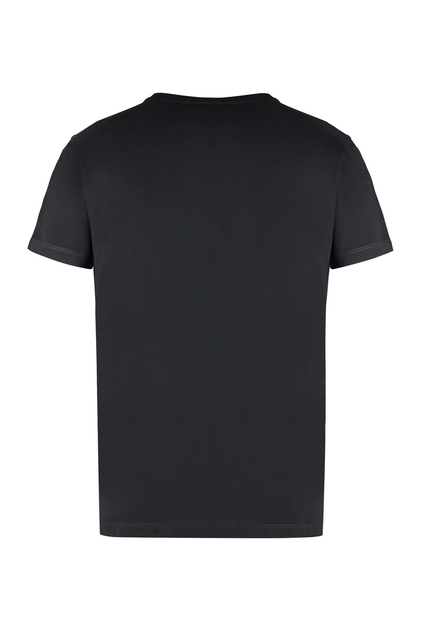 Shop Dsquared2 Logo Cotton T-shirt In Black