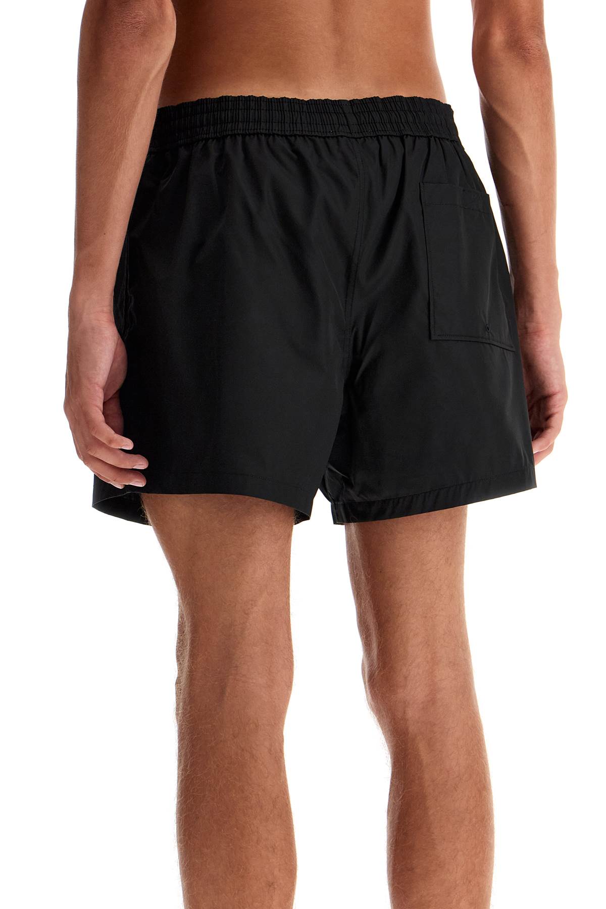 Shop Off-white Surfer Sea Bermuda Shorts In Black White (black)