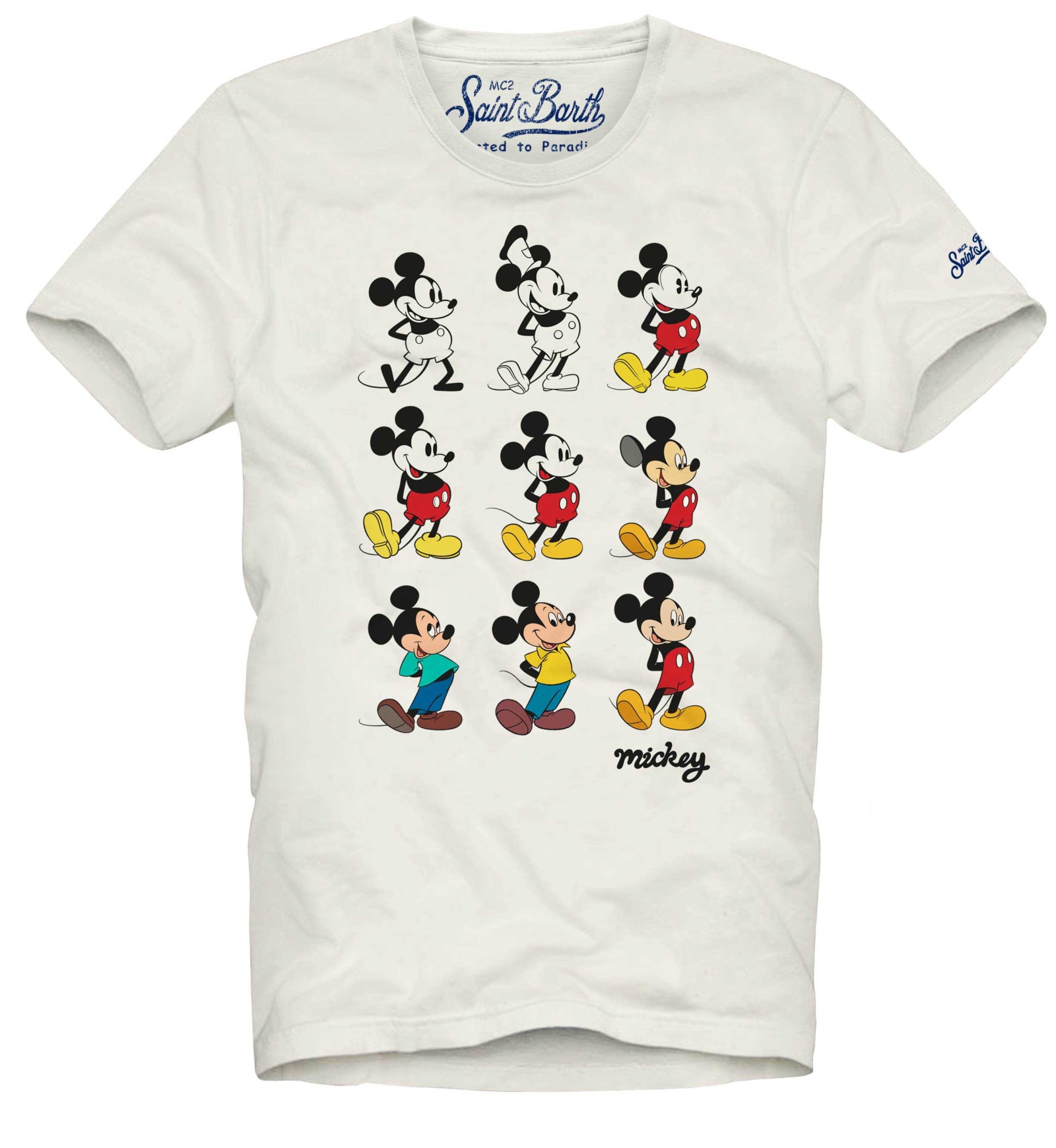 T-Shirt Mickey Disney Pantaloncini Grigi