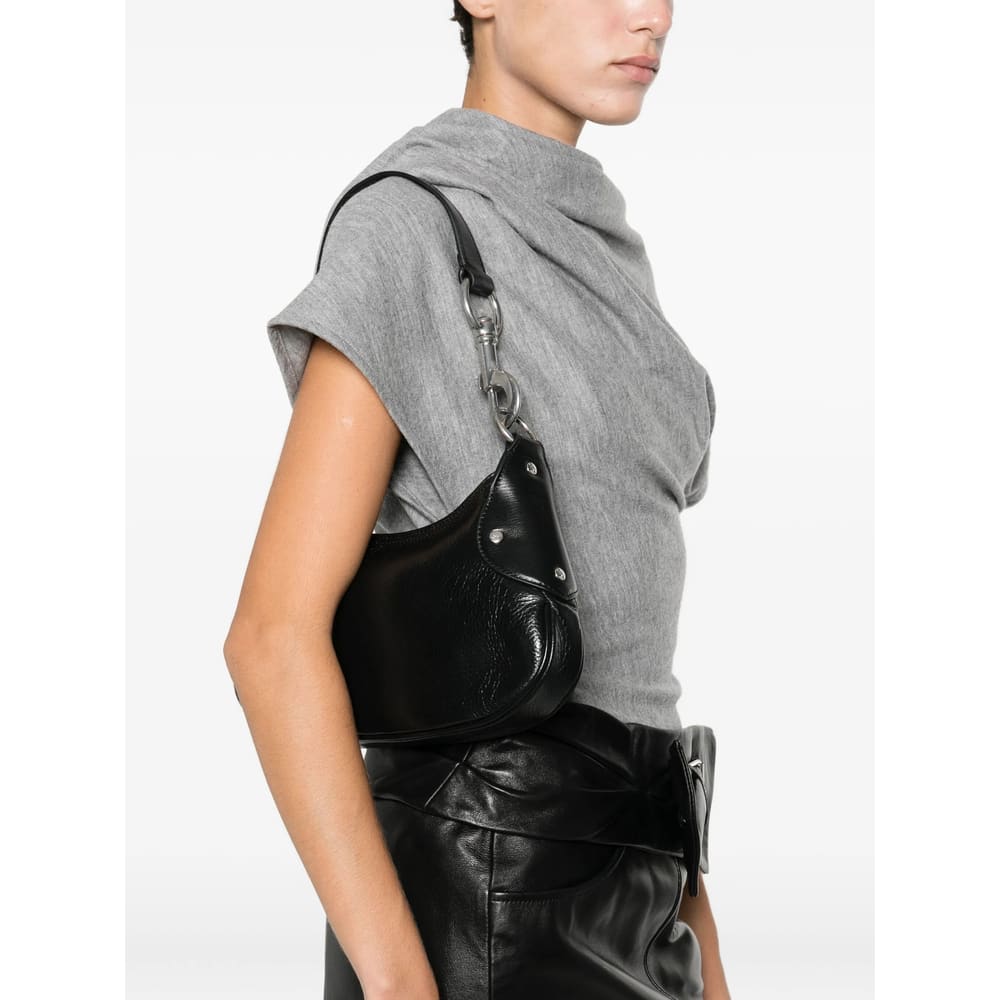 Mulberry Rivet-detail Leather Shoulder Bag In Burgundy