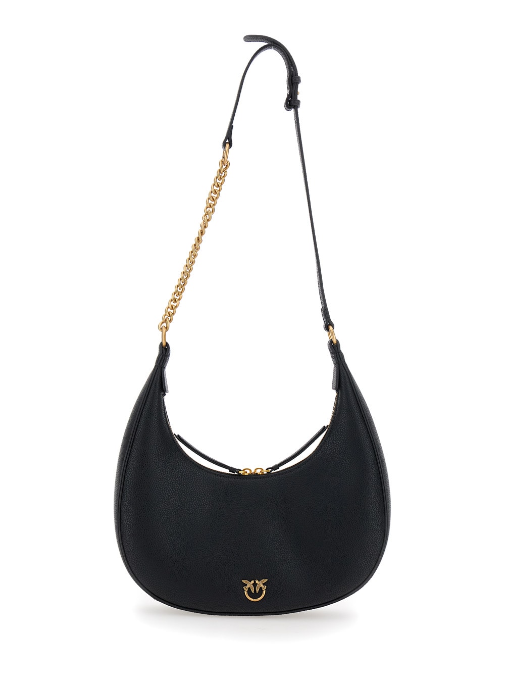 Shop Pinko Brioche Hobo Classic Pelle In Black