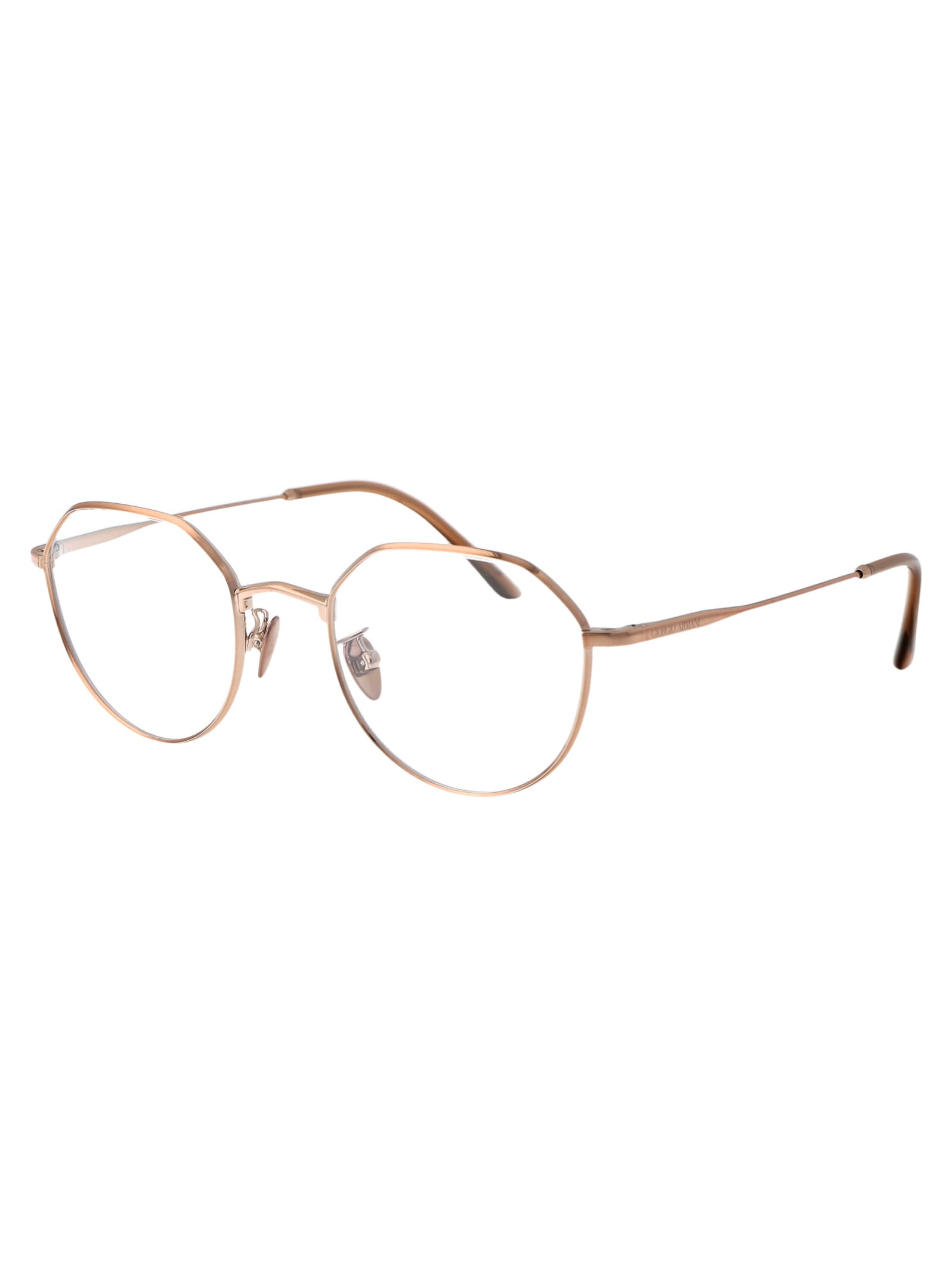 Shop Giorgio Armani 0ar5142 Glasses In 3011 Rose Gold