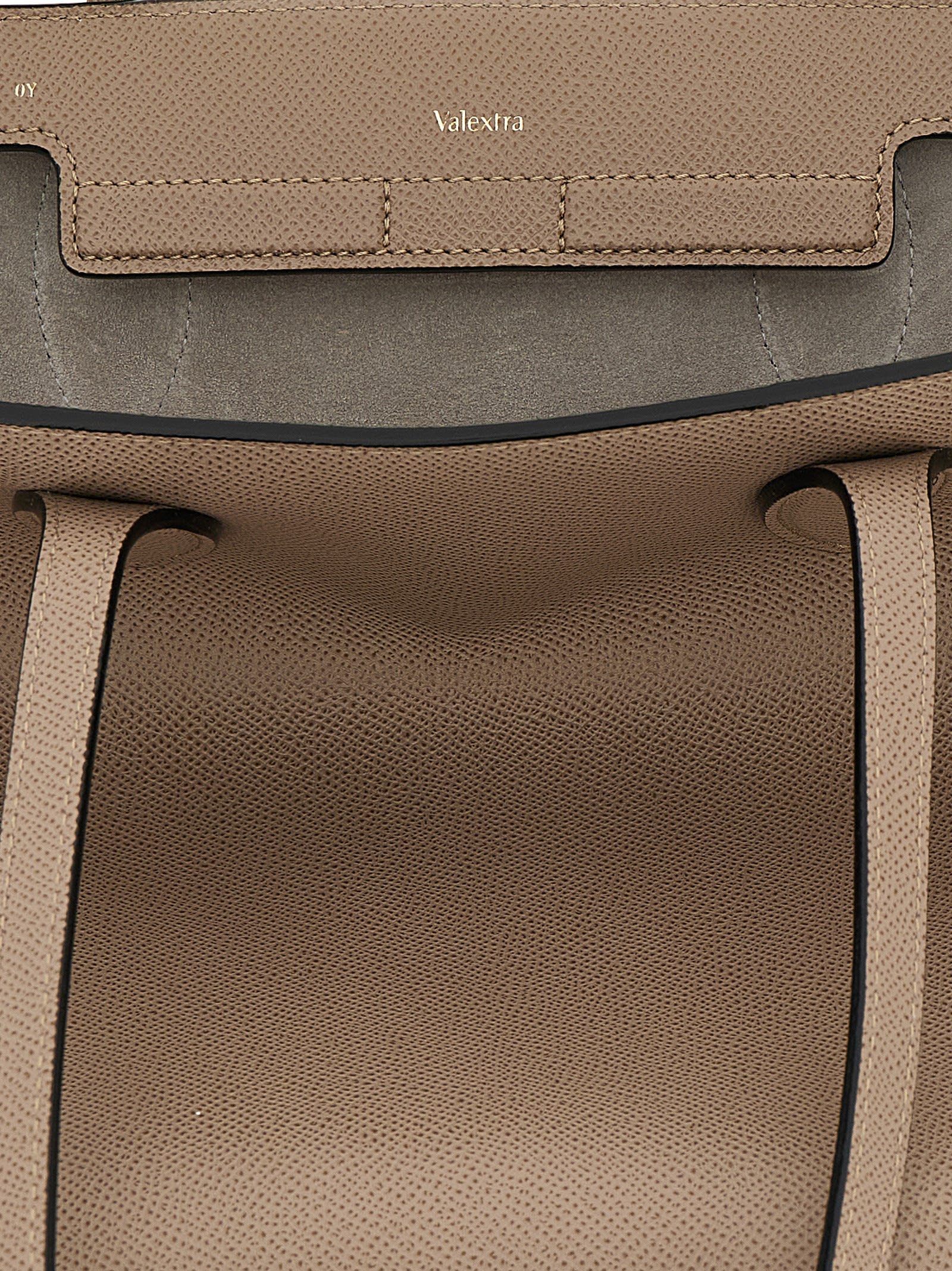 Valextra Medium Vivi Shopping Bag In Gray