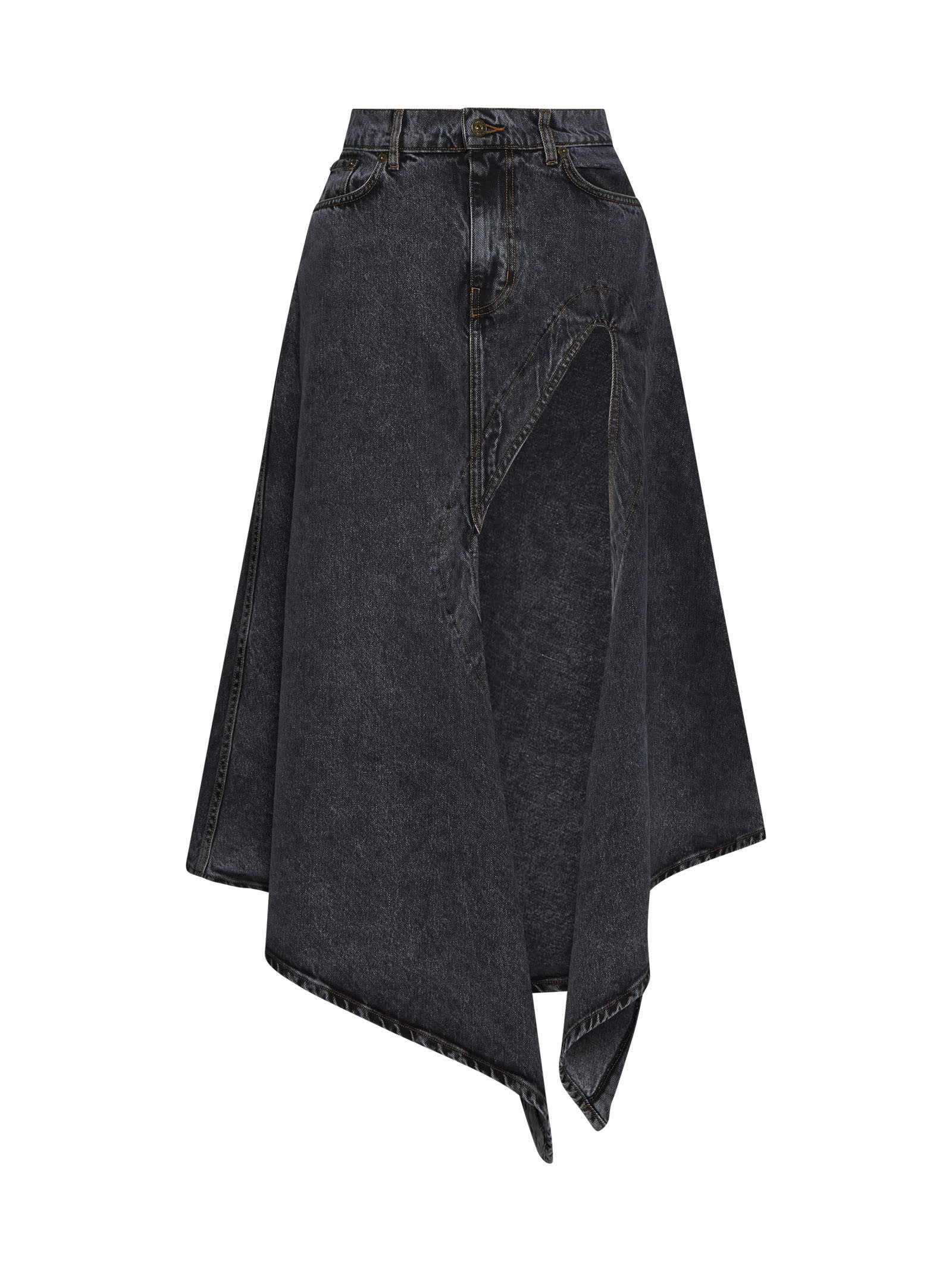 Shop Y/project Skirt In Evergreen Vintage Black