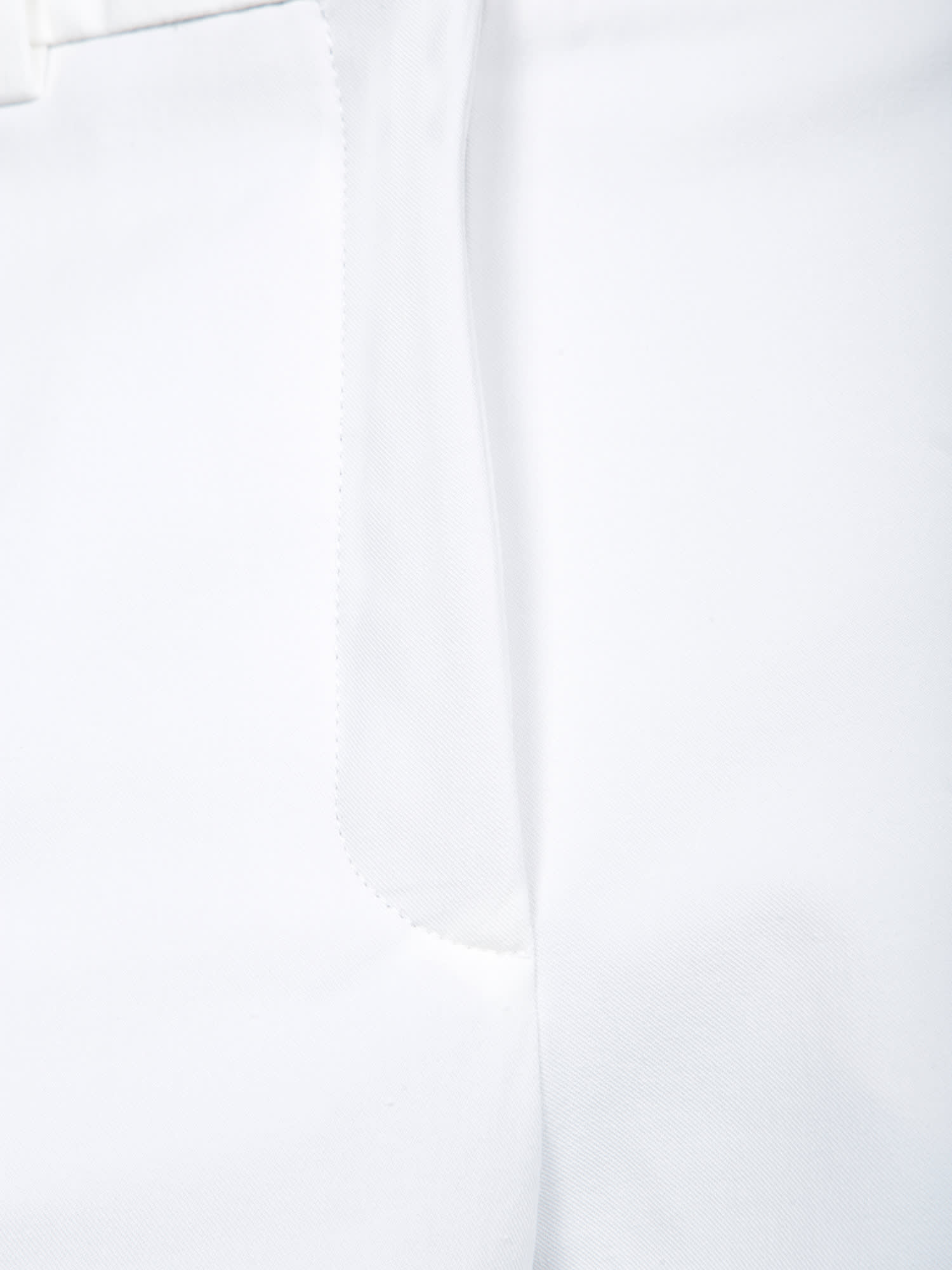 Incotex Straight-leg White Trousers With Tailored Silhouette In White