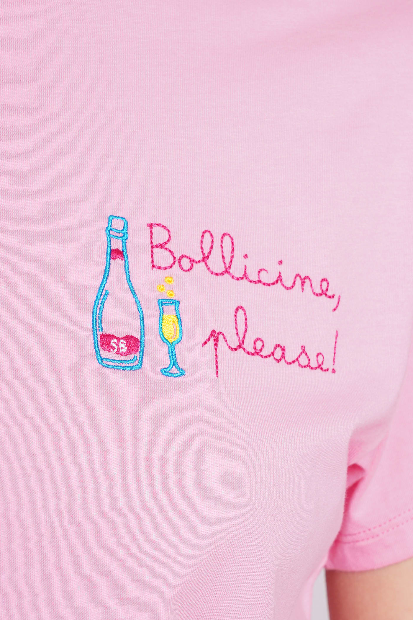 Shop Mc2 Saint Barth Emilie T-shirt In Rose-pink Cotton